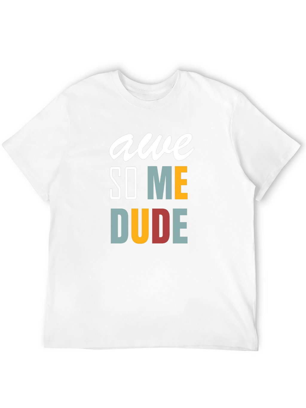 Awesome Dude Graphic Tee - Mens Black T-Shirt