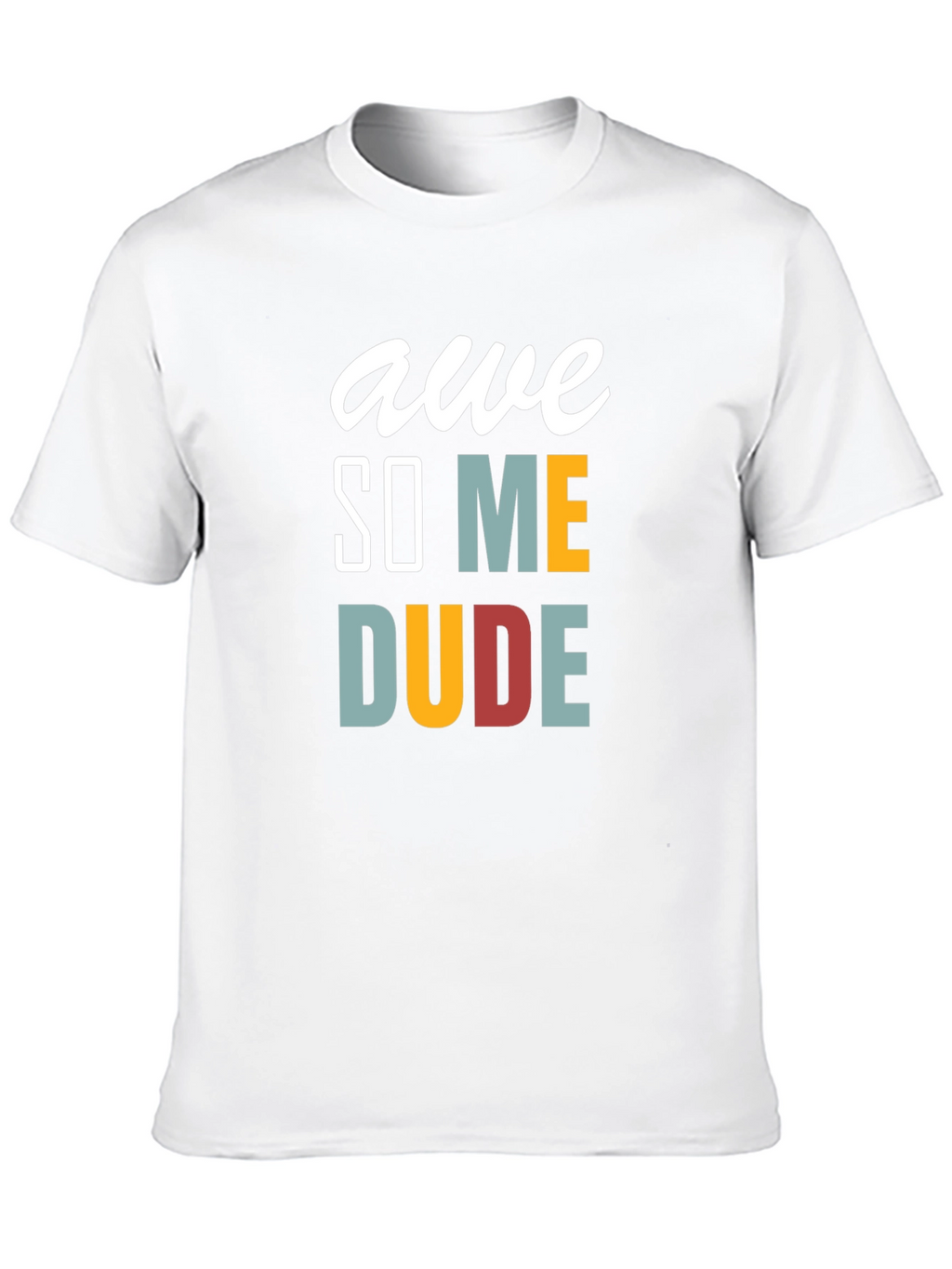 Awesome Dude Graphic Tee - Mens Black T-Shirt