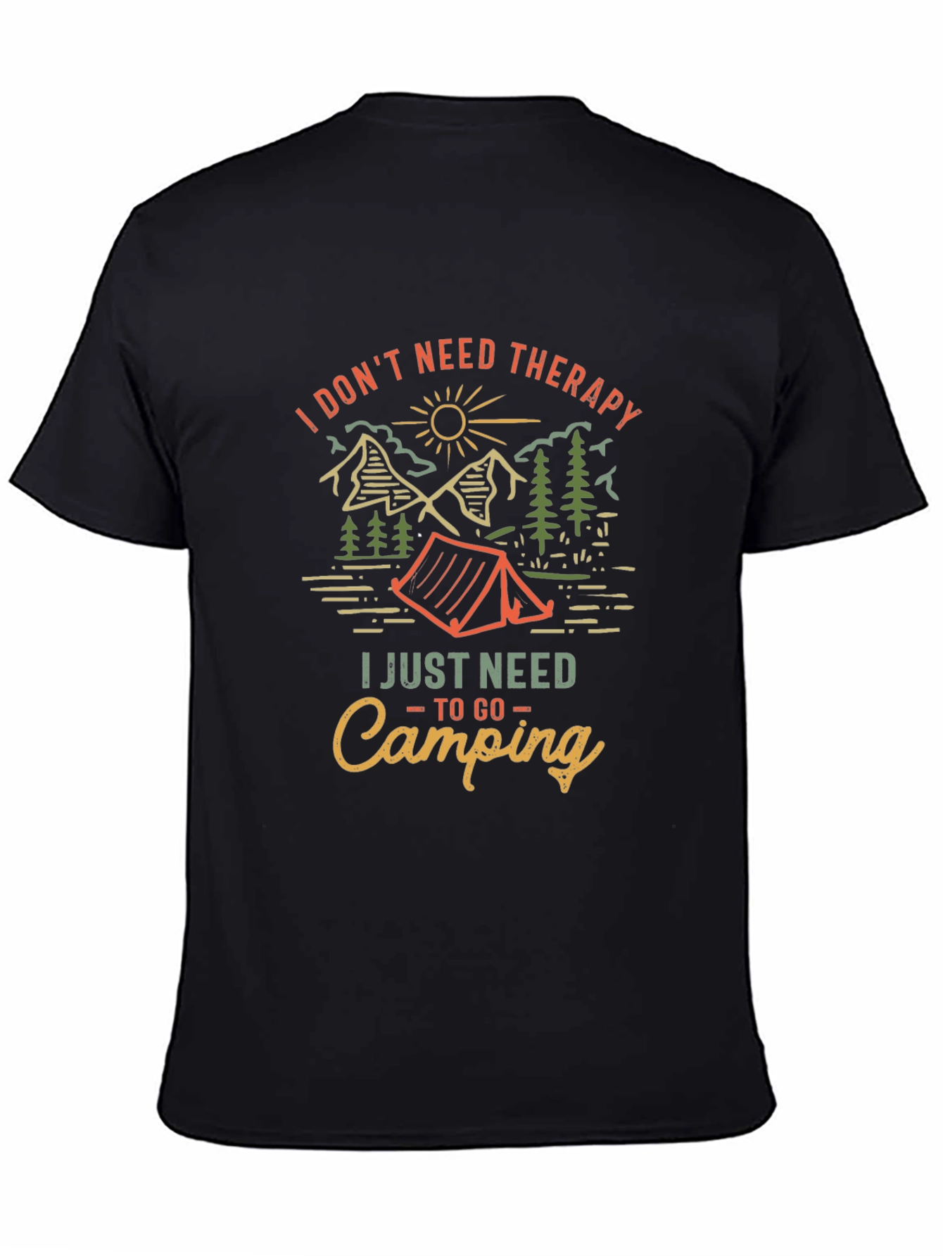 Camping Therapy Graphic Tee