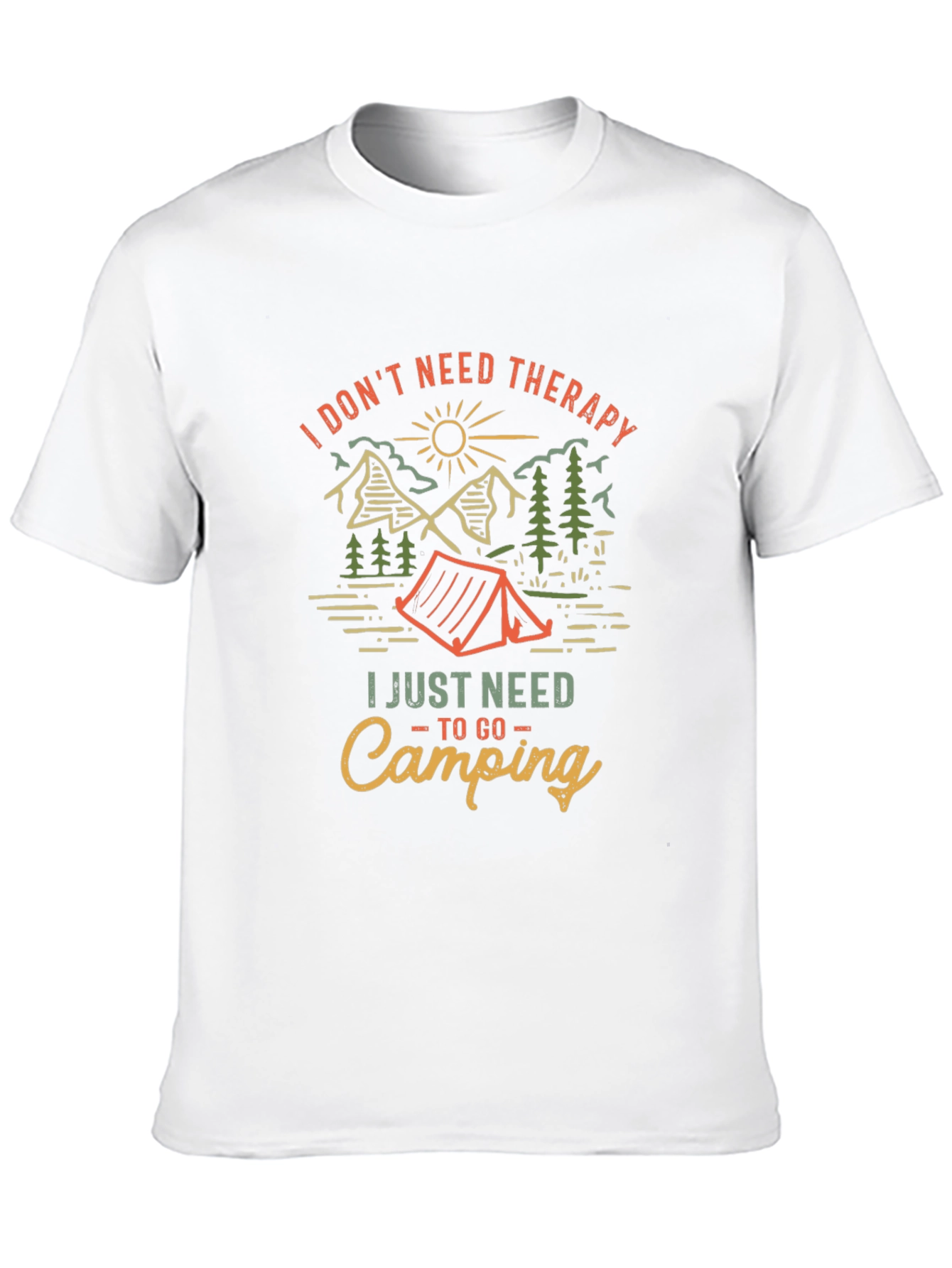 Camping Therapy Graphic Tee