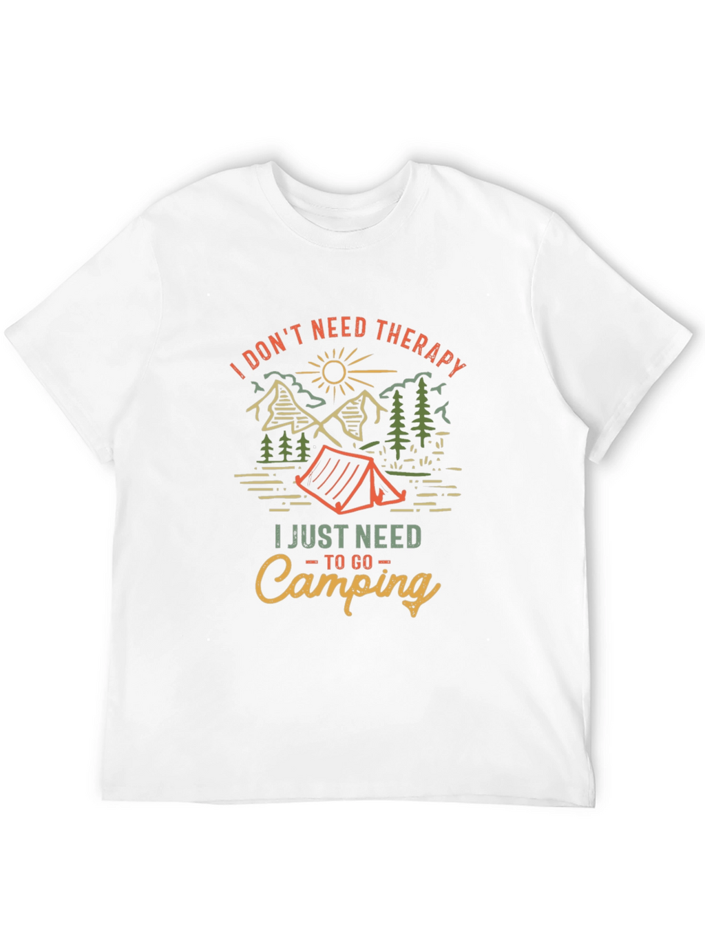 Camping Therapy Graphic Tee