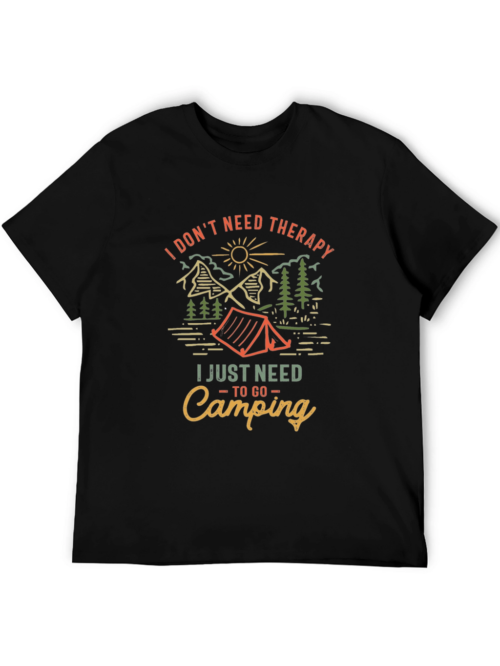 Camping Therapy Graphic Tee