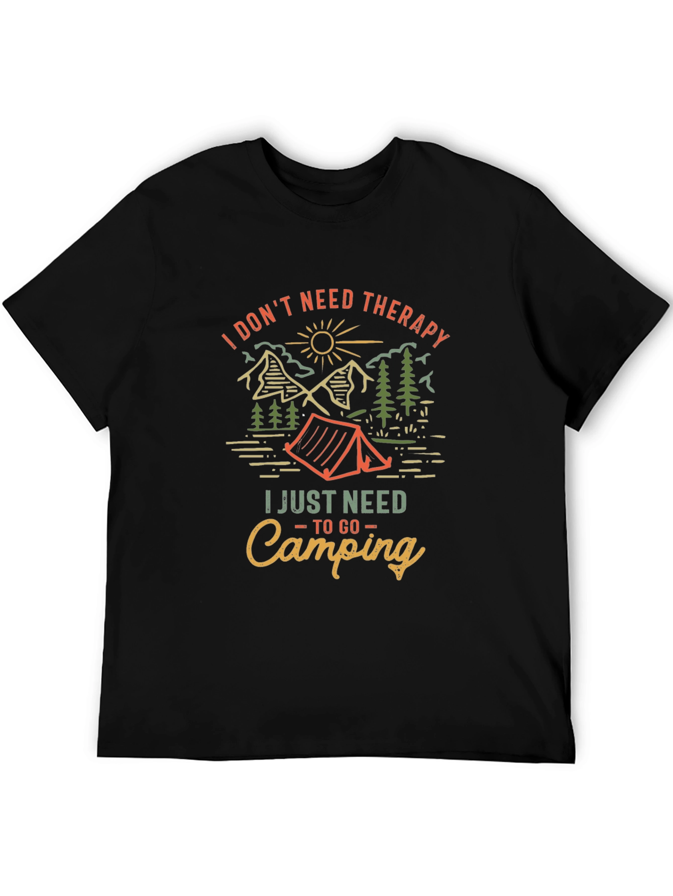 Camping Therapy Graphic Tee