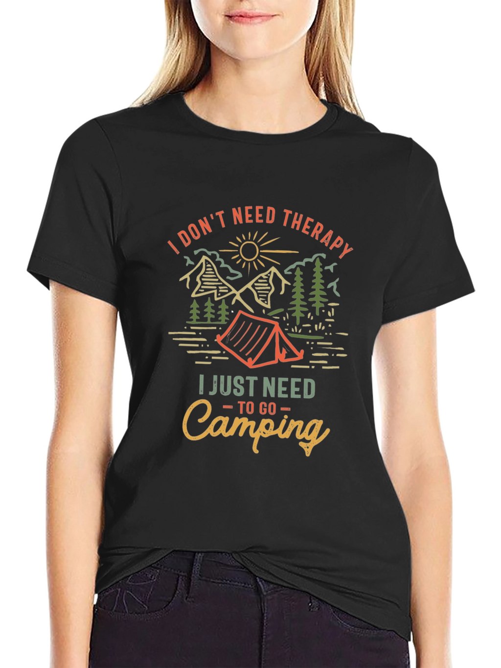 Camping Therapy Graphic Tee