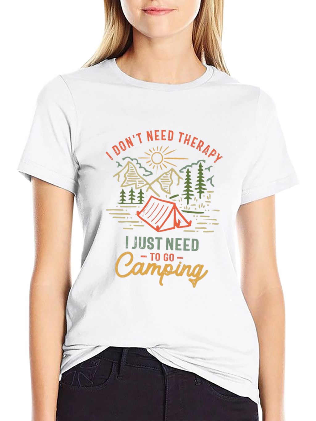 Camping Therapy Graphic Tee