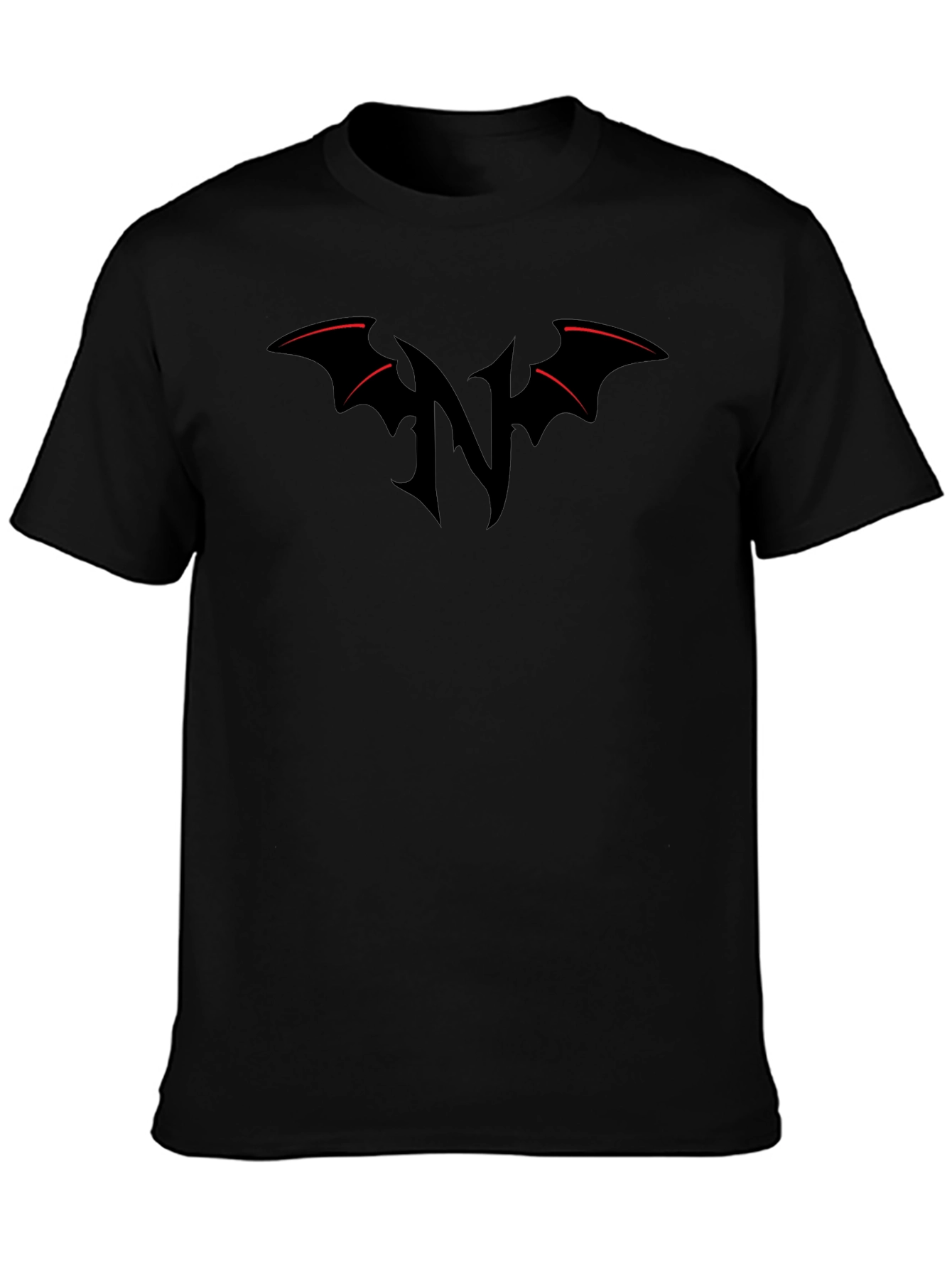 Bat Wing N Graphic Tee - Black