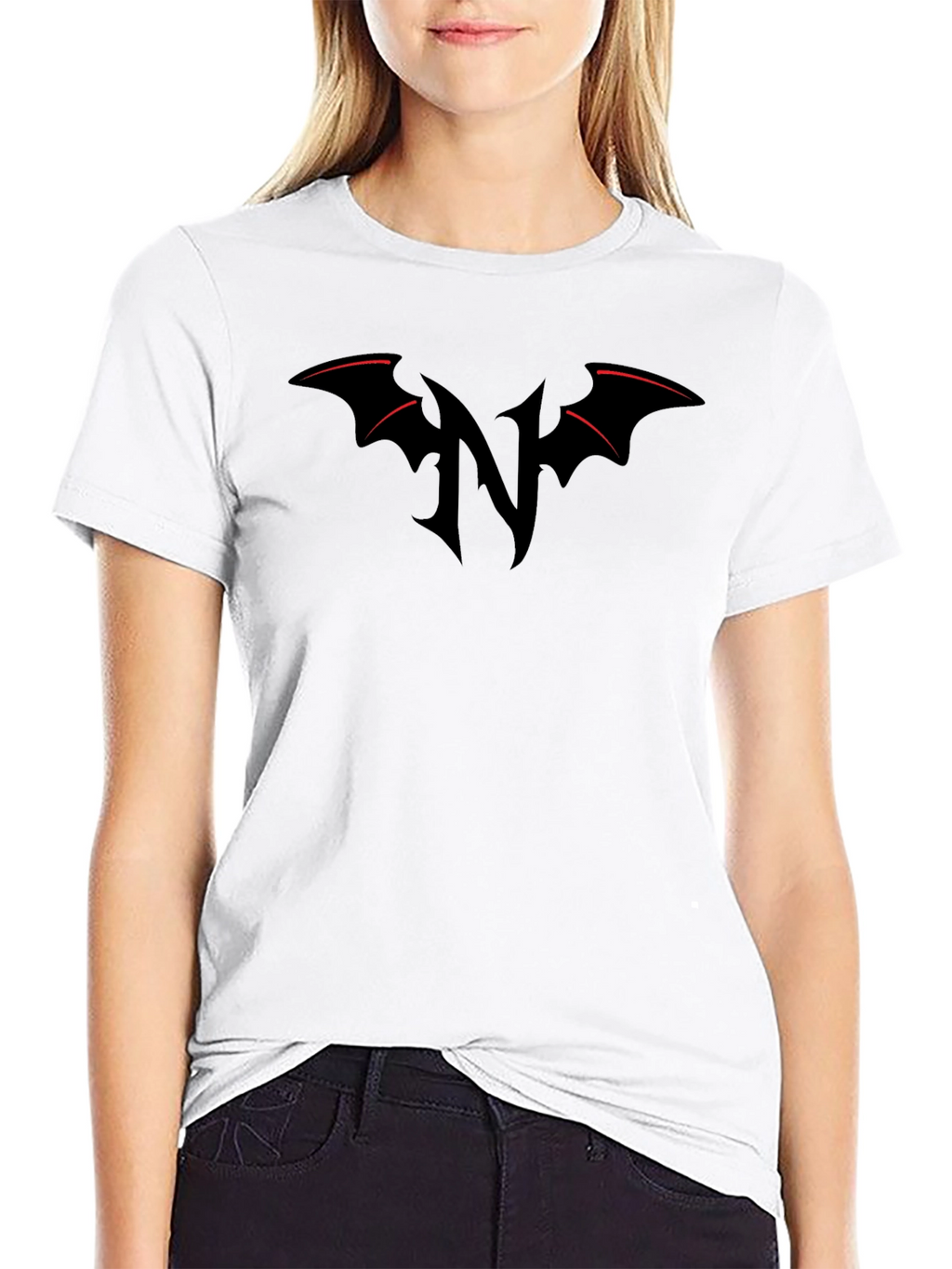 Bat Wing N Graphic Tee - Black