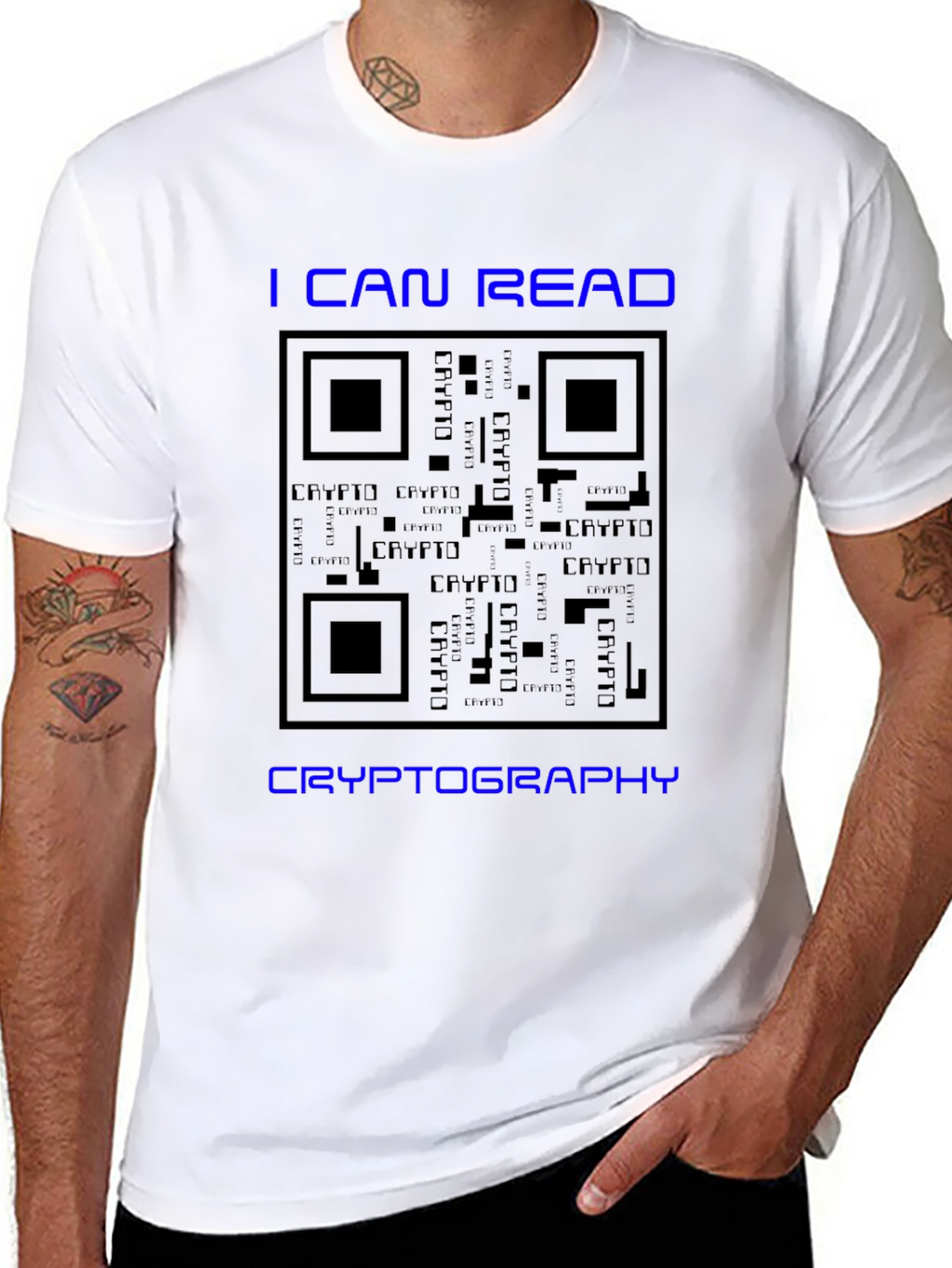 Cryptography QR Code T-Shirt