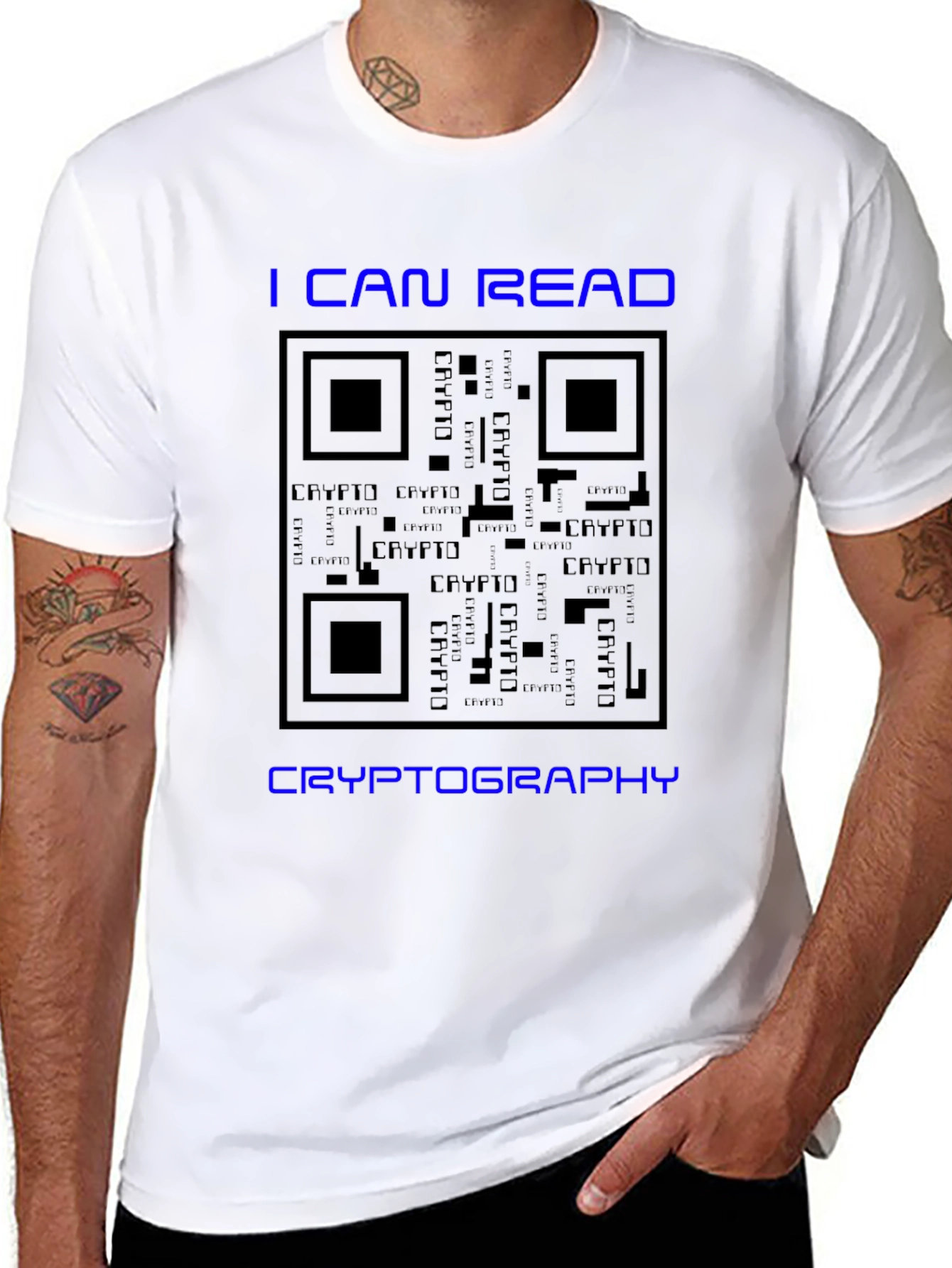 Cryptography QR Code T-Shirt