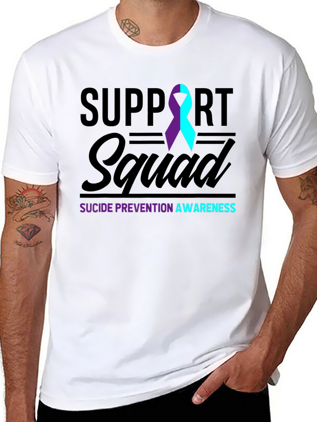 Suicide Prevention Awareness Support Squad T-Shirt