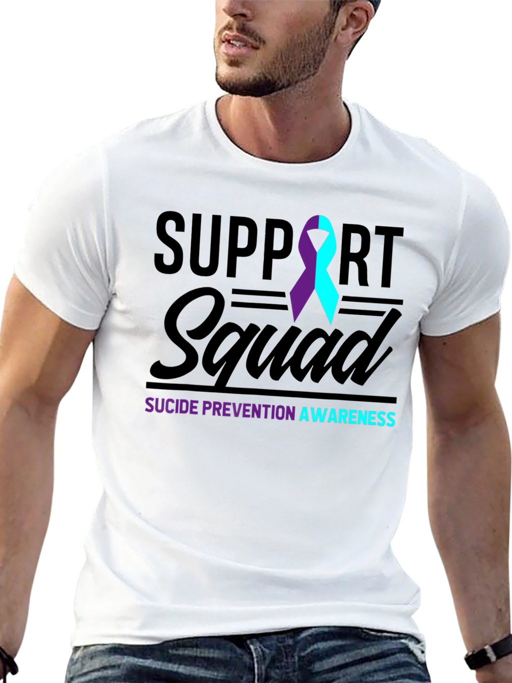 Suicide Prevention Awareness Support Squad T-Shirt