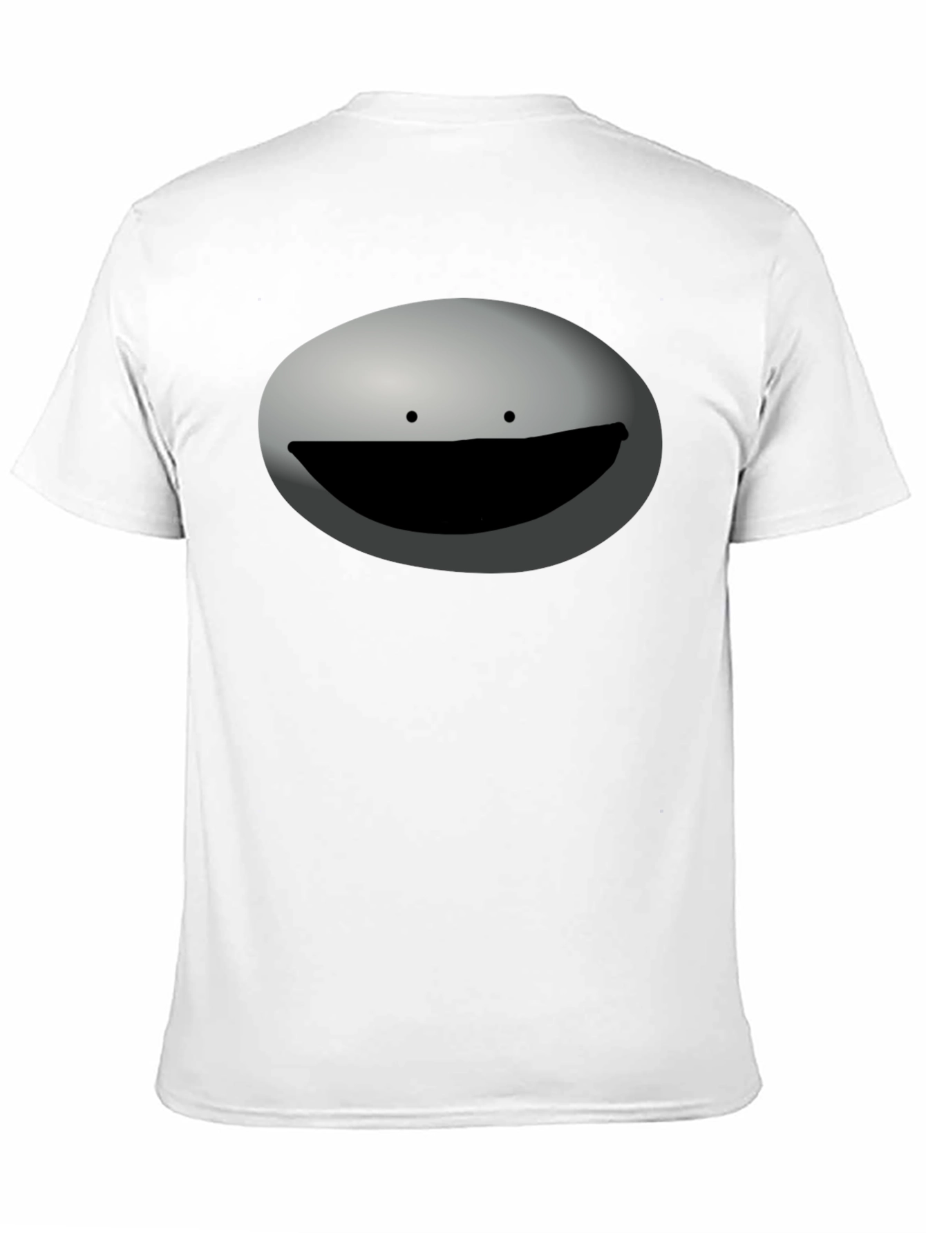 Funny Minimalist Face Black Graphic Tee