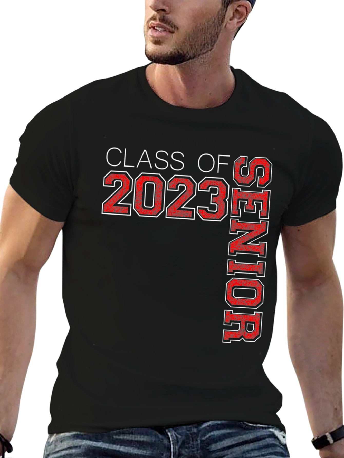 Class of 2023 Senior T-Shirt - Black Cotton Tee