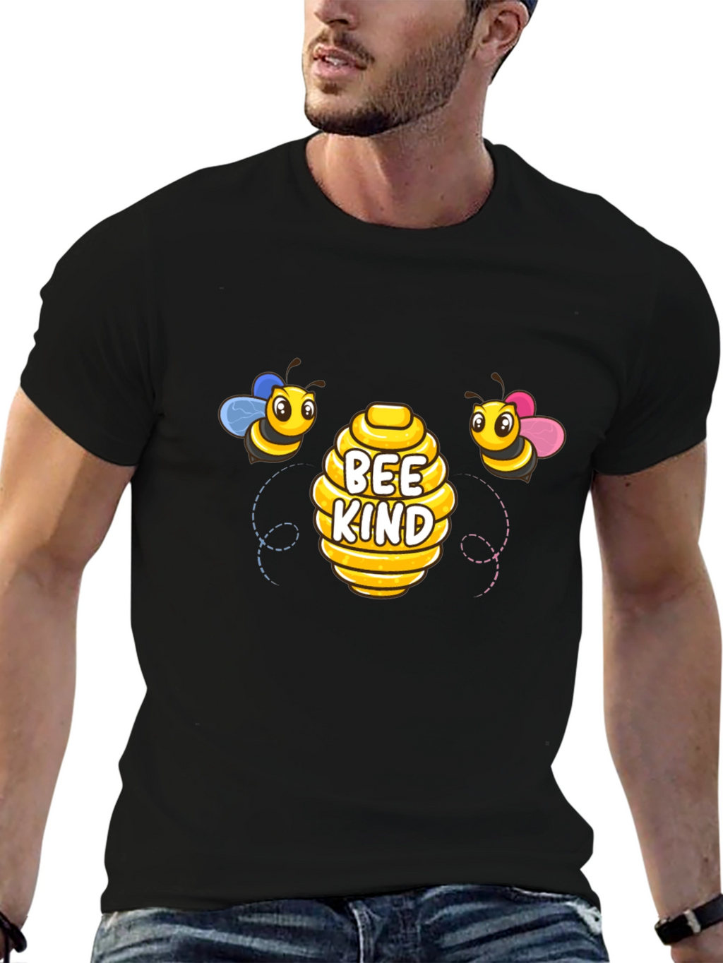 Bee Kind Black Graphic Tee