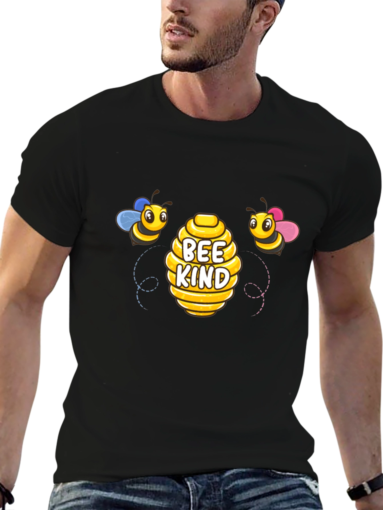 Bee Kind Black Graphic Tee