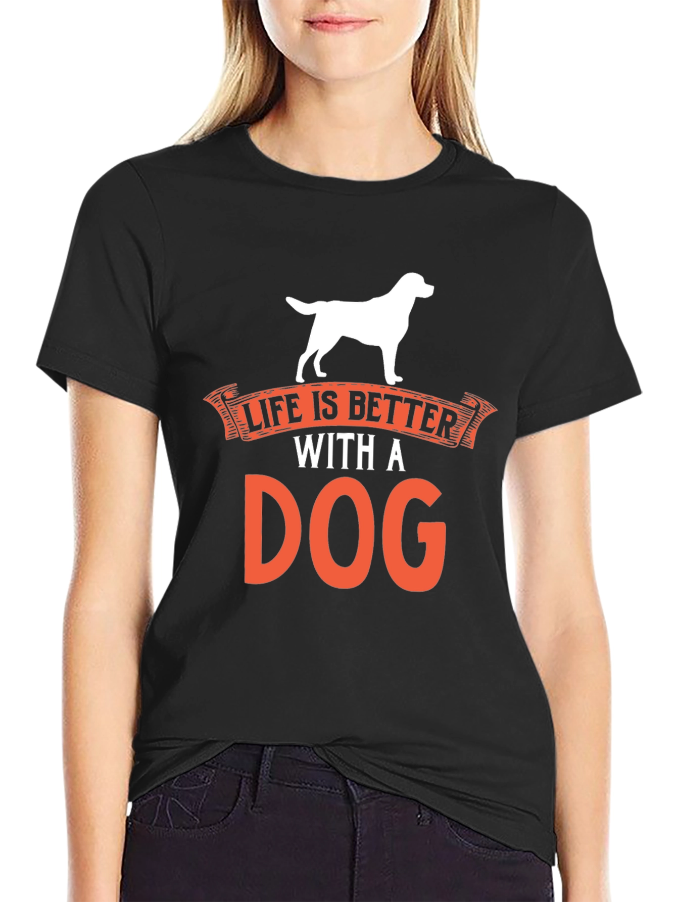 Dog Lover T-Shirt - Life is Better with a Dog!