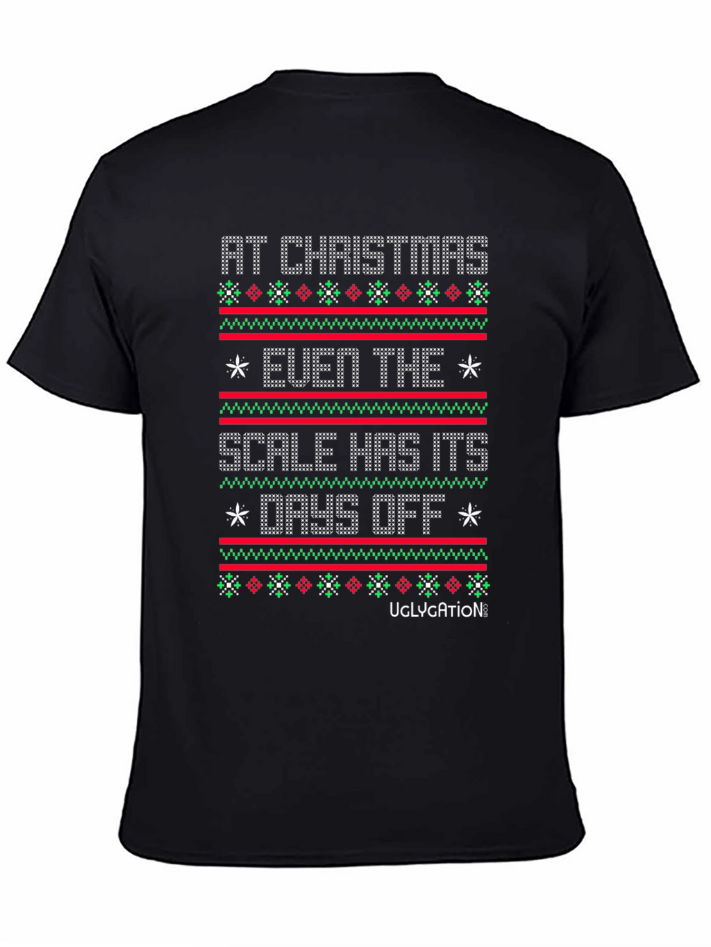 Funny Christmas Scale Mens T-shirt