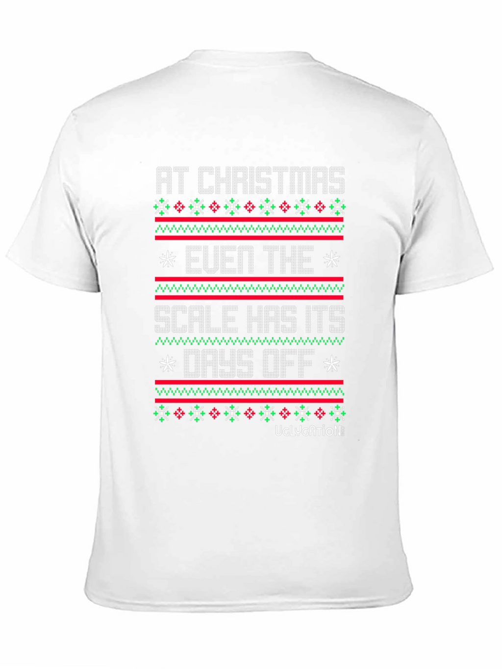 Funny Christmas Scale Mens T-shirt