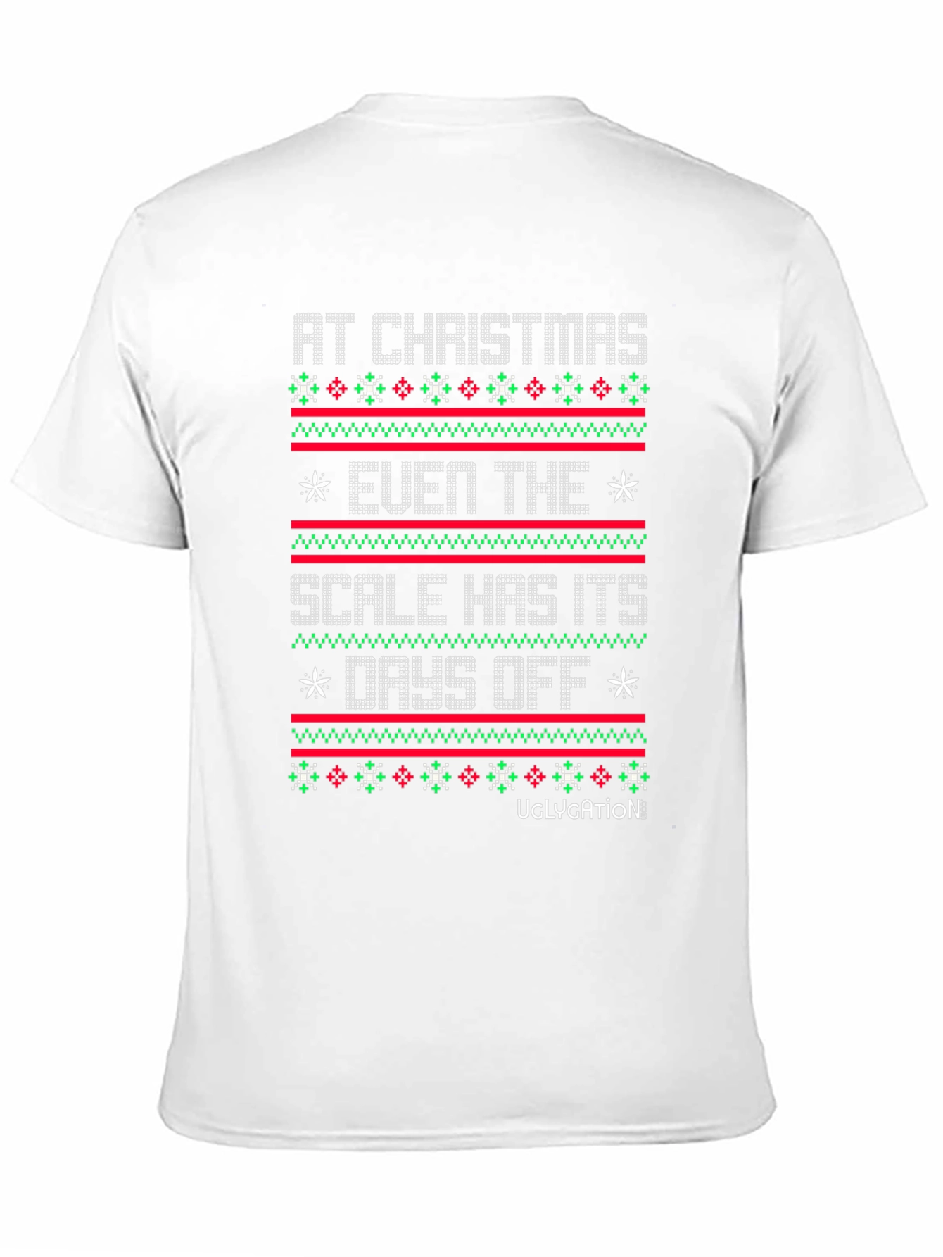 Funny Christmas Scale Mens T-shirt