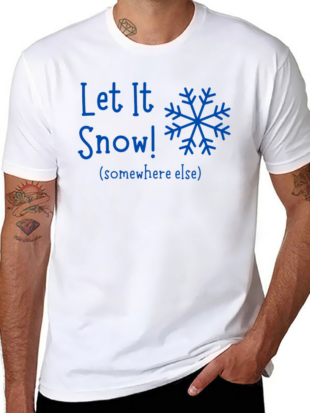 Let It Snow Graphic Tee - Winter Fun