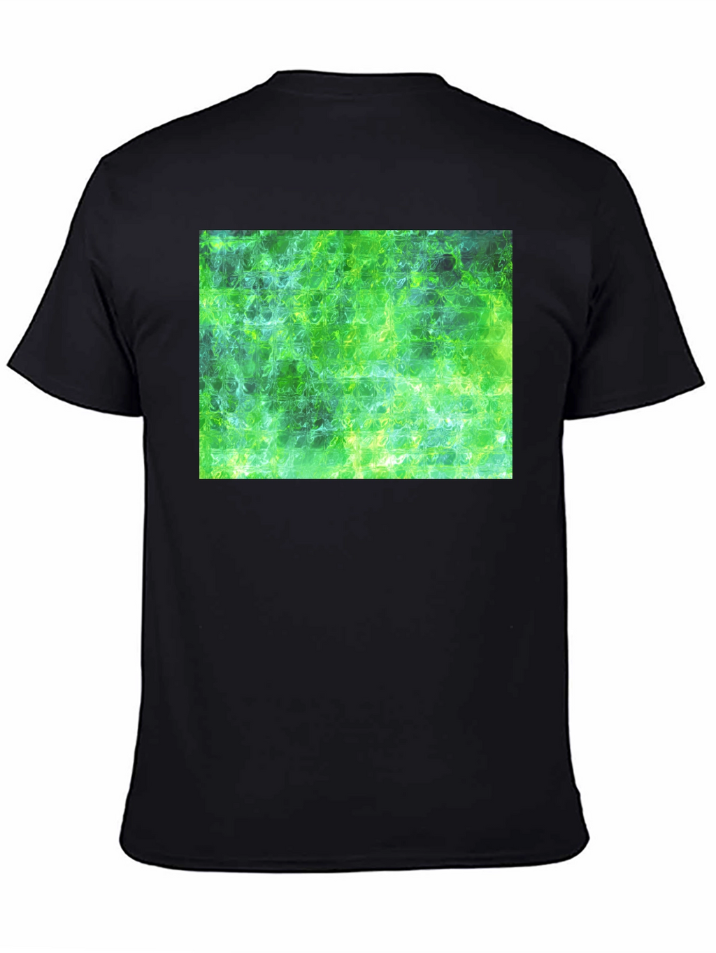 Green Abstract T-Shirt - Modern Art Tee