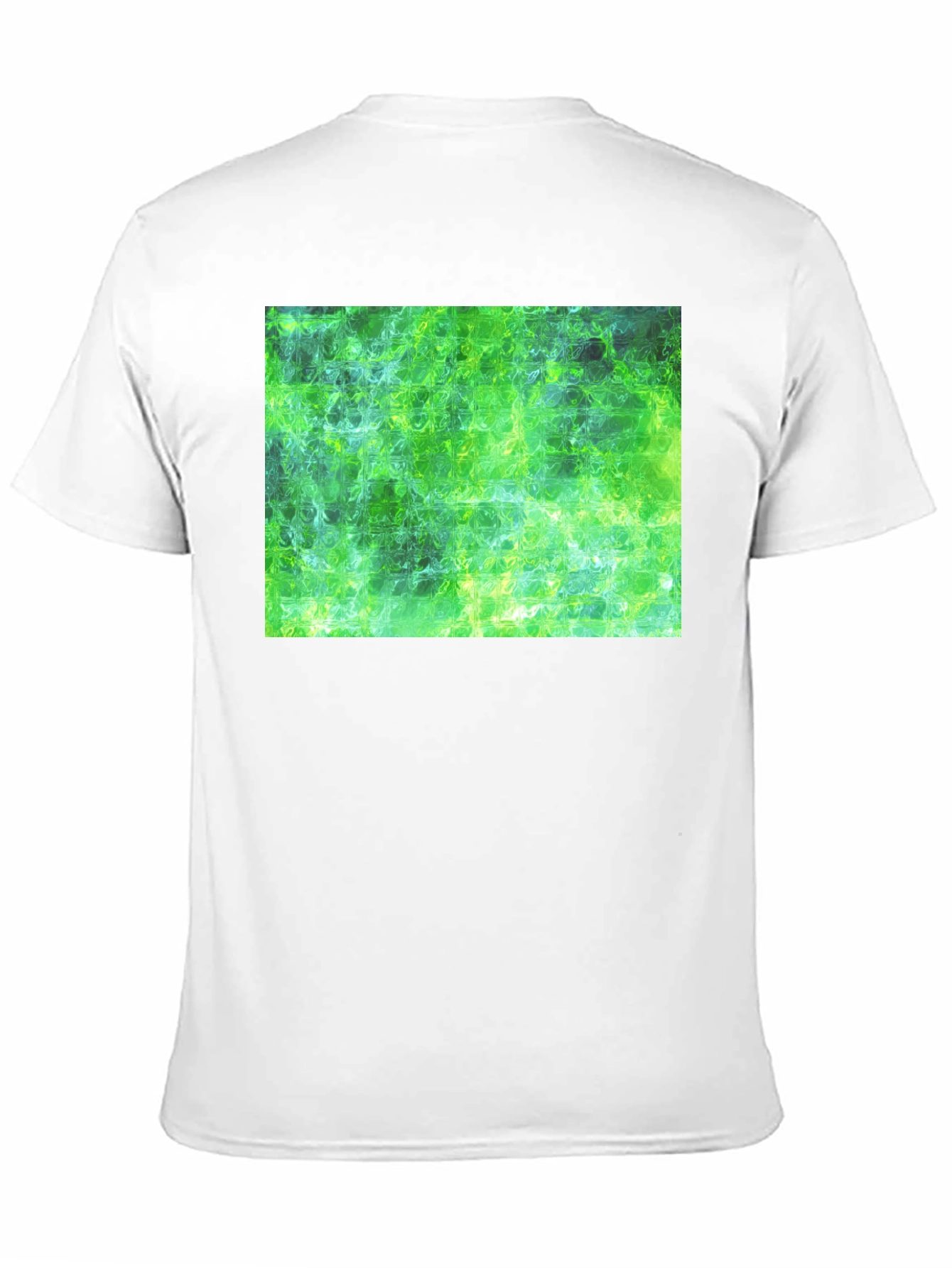 Green Abstract T-Shirt - Modern Art Tee