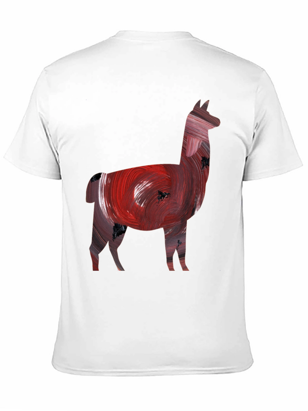 Llama Art Print Black Tee