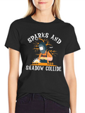 Sparks and Shadow Collide T-Shirt - Welding Tee