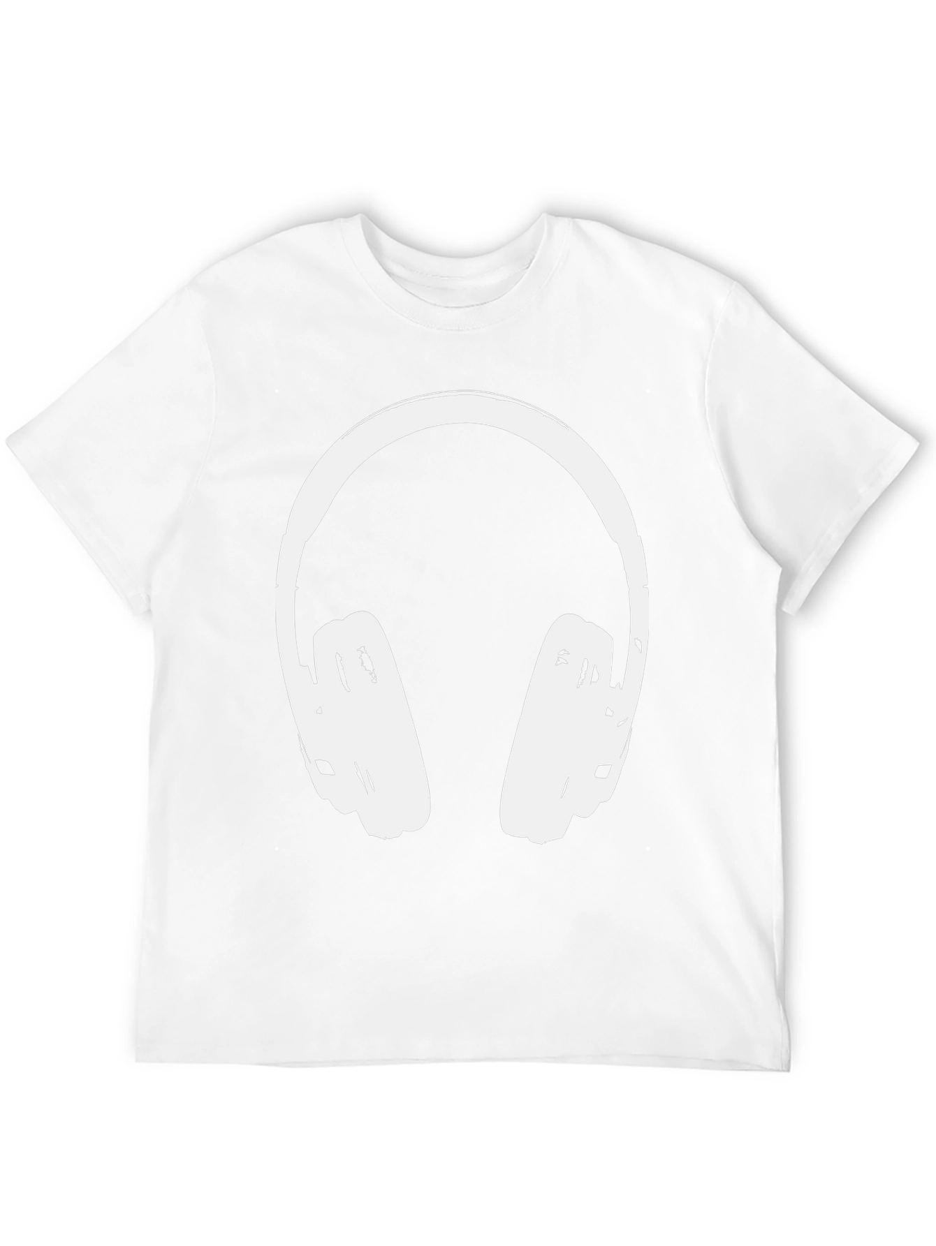 Cool Headphones Graphic Tee - Black Casual Shirt