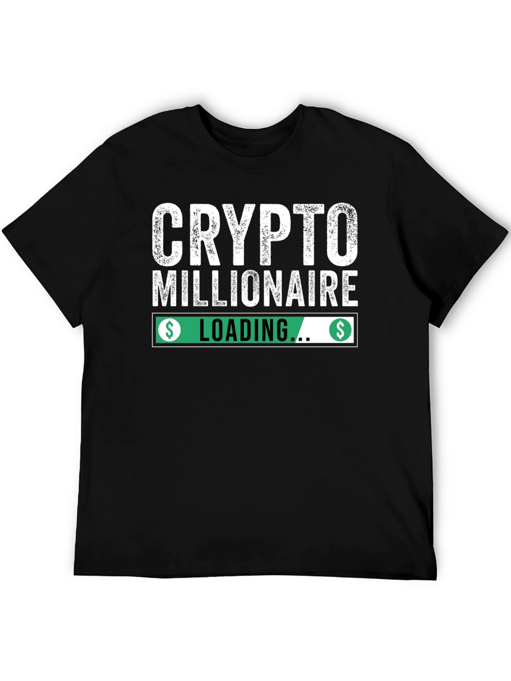 Crypto Millionaire Loading Black T-Shirt