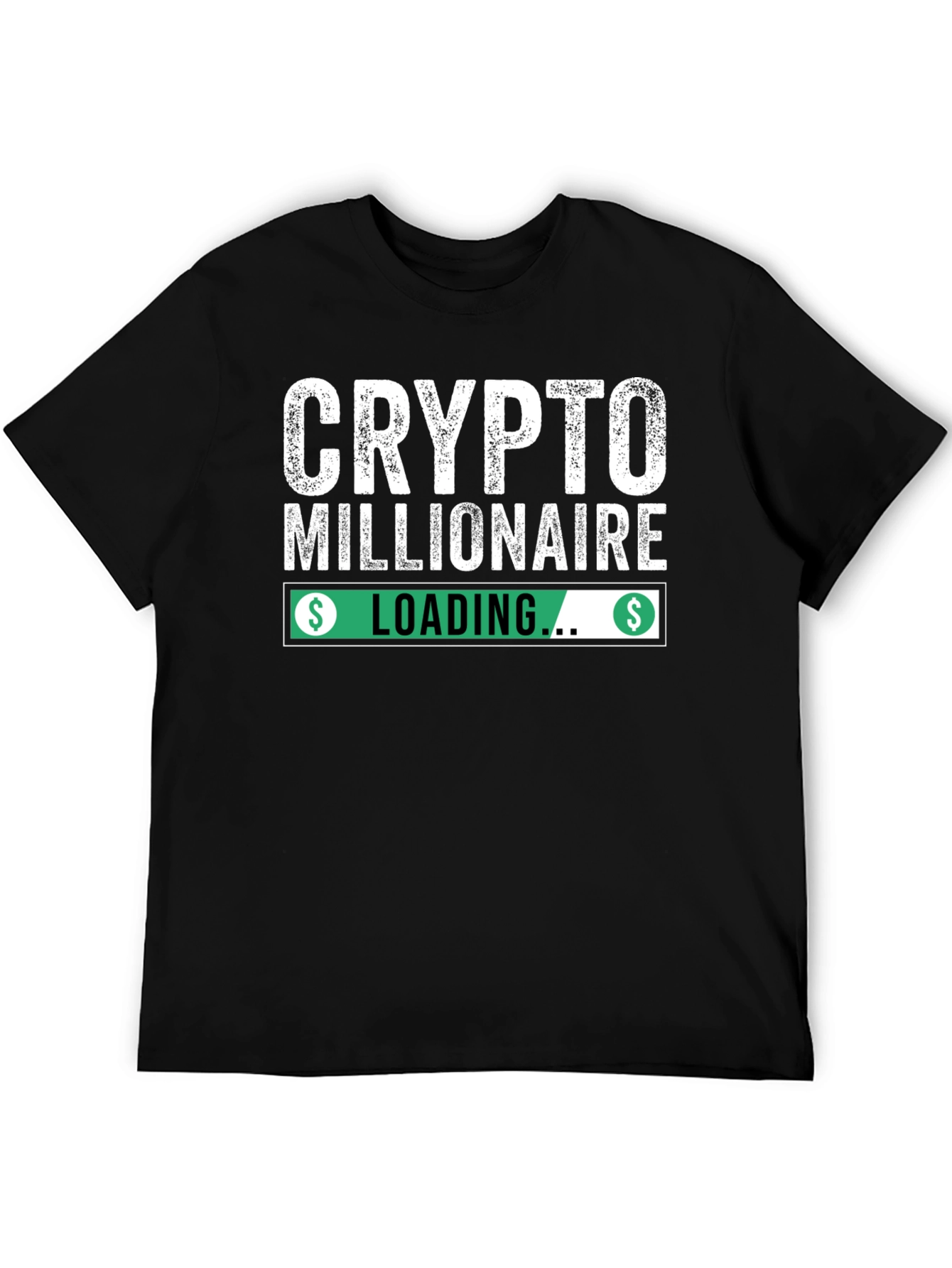 Crypto Millionaire Loading Black T-Shirt