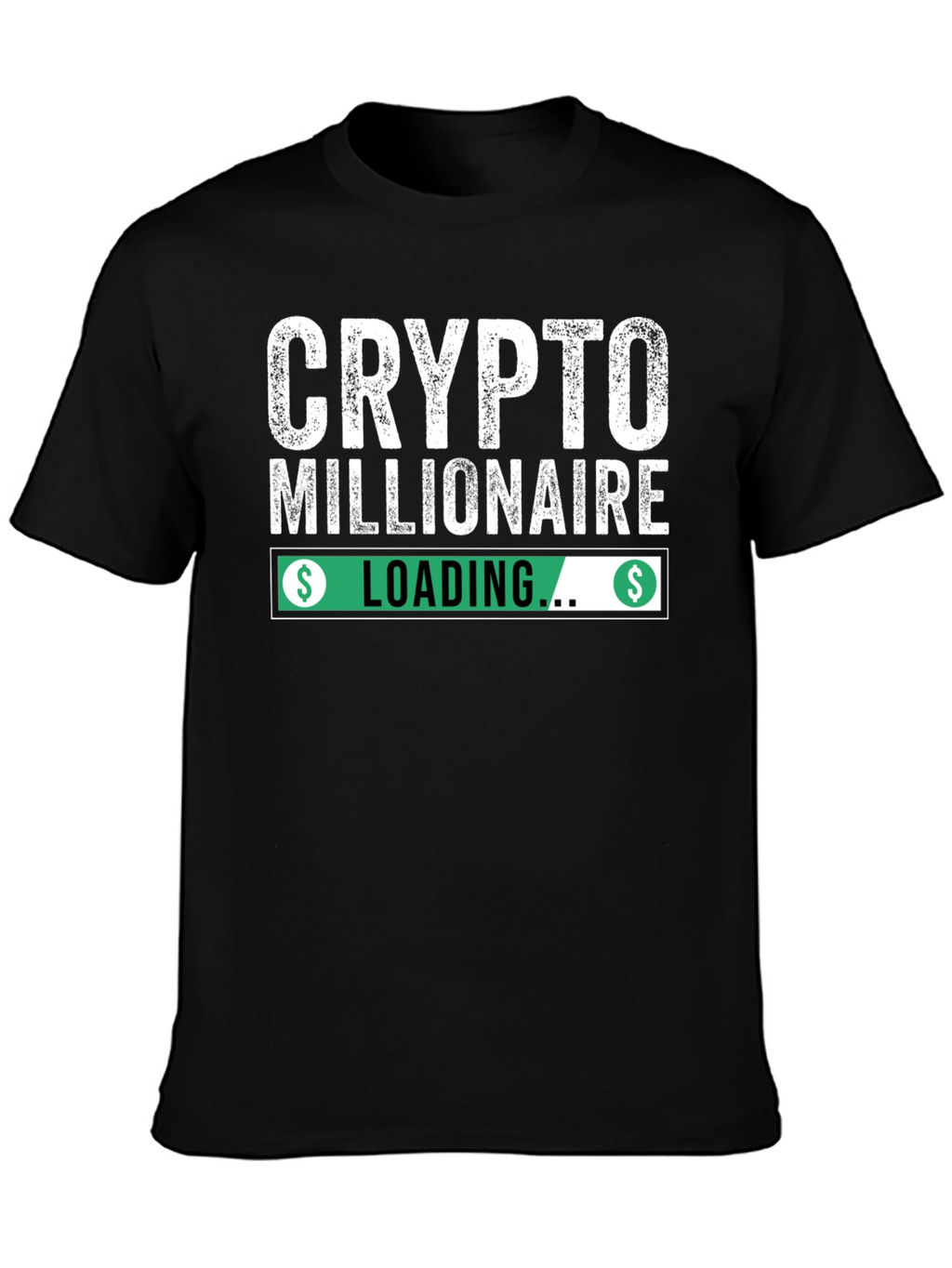 Crypto Millionaire Loading Black T-Shirt