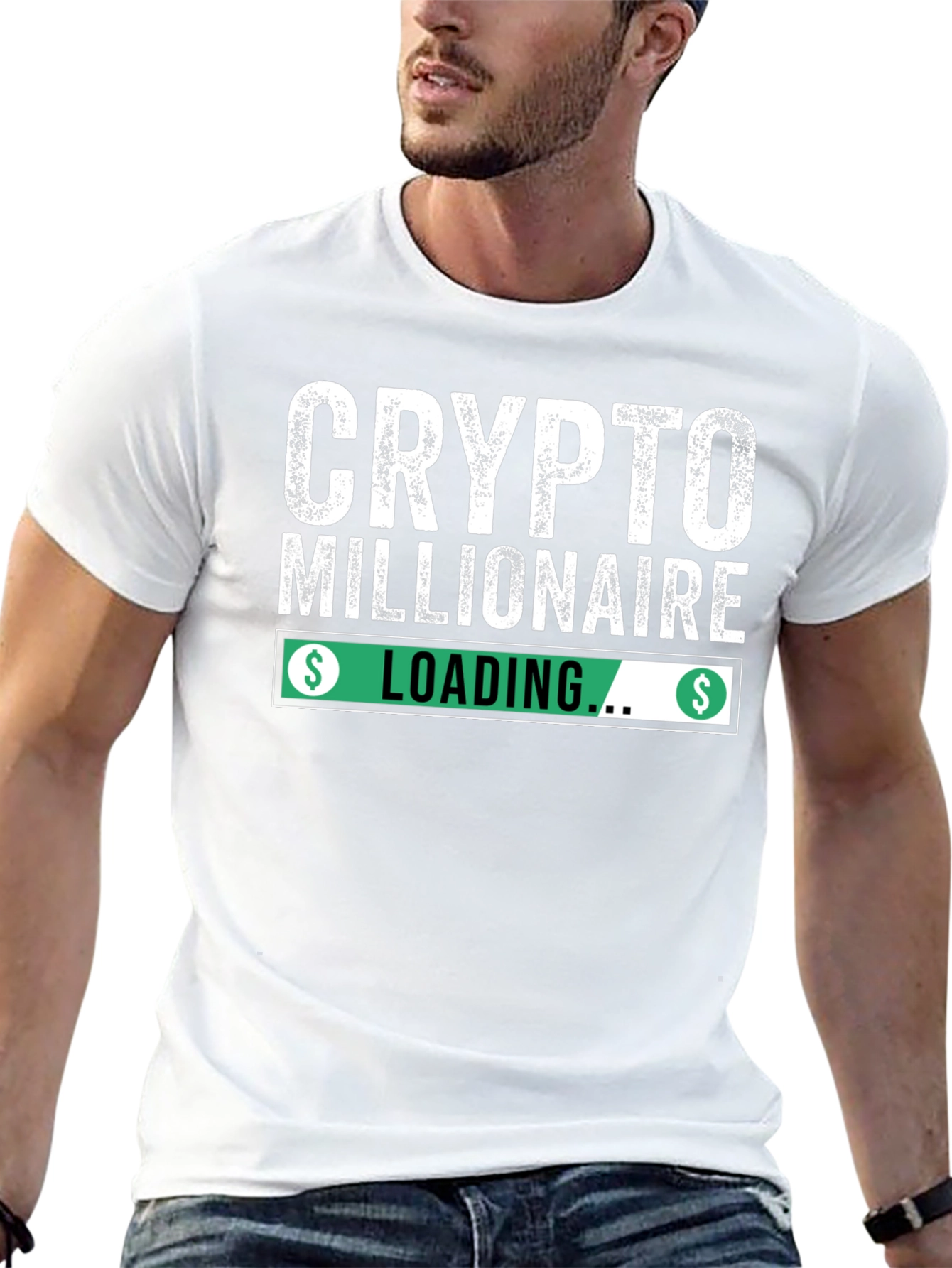 Crypto Millionaire Loading Black T-Shirt