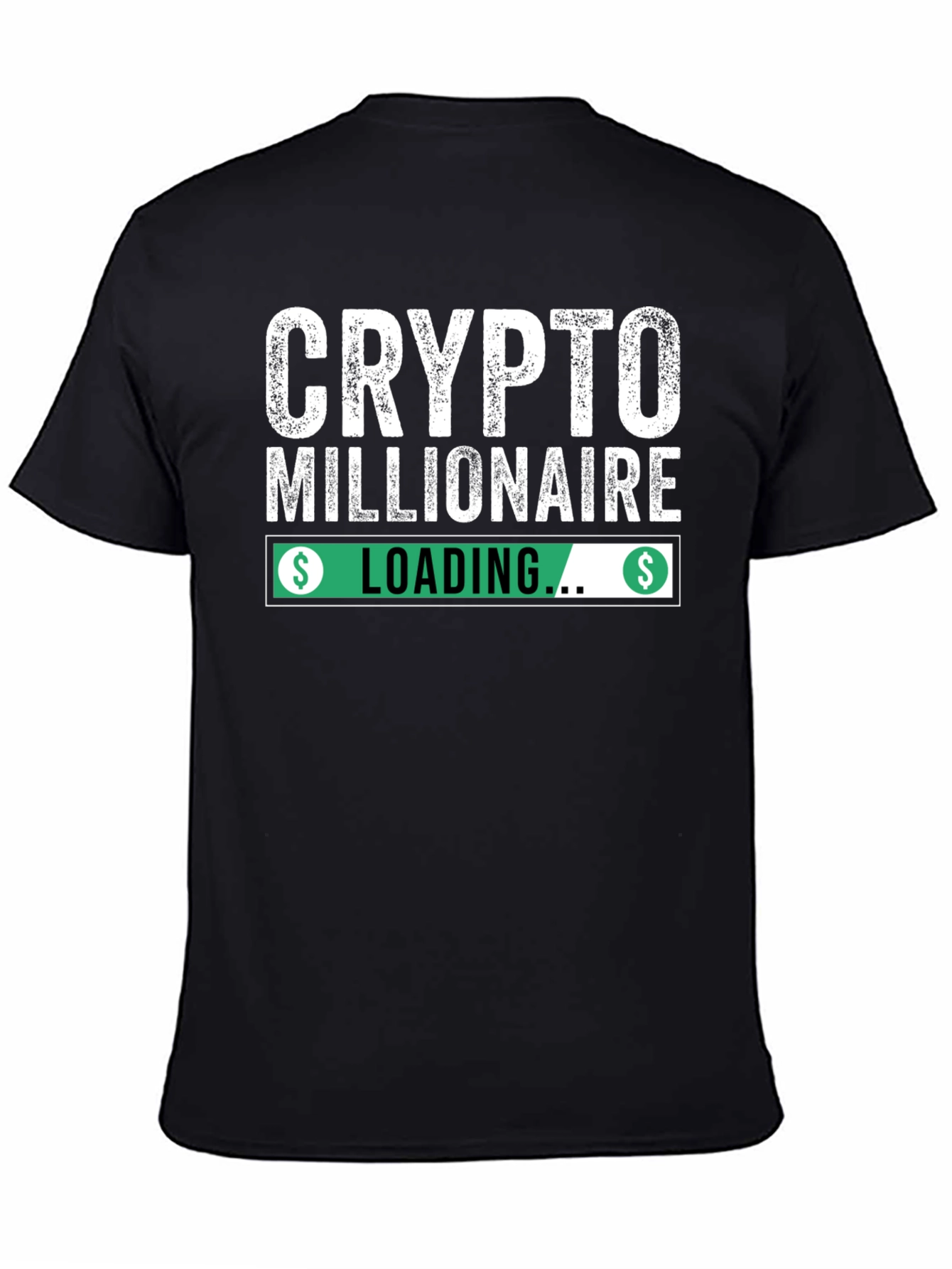 Crypto Millionaire Loading Black T-Shirt