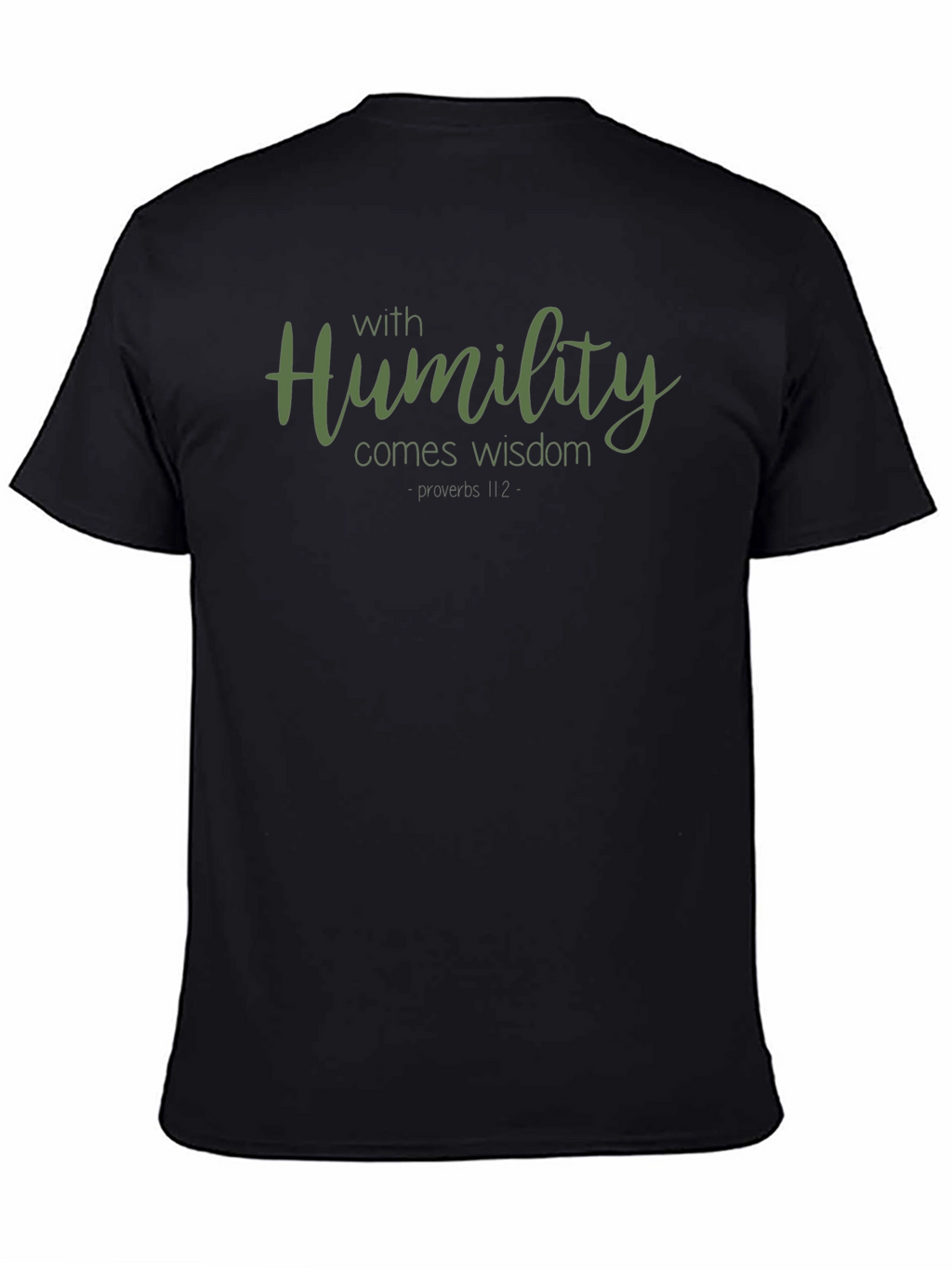 Humility Wisdom Black Graphic T-Shirt