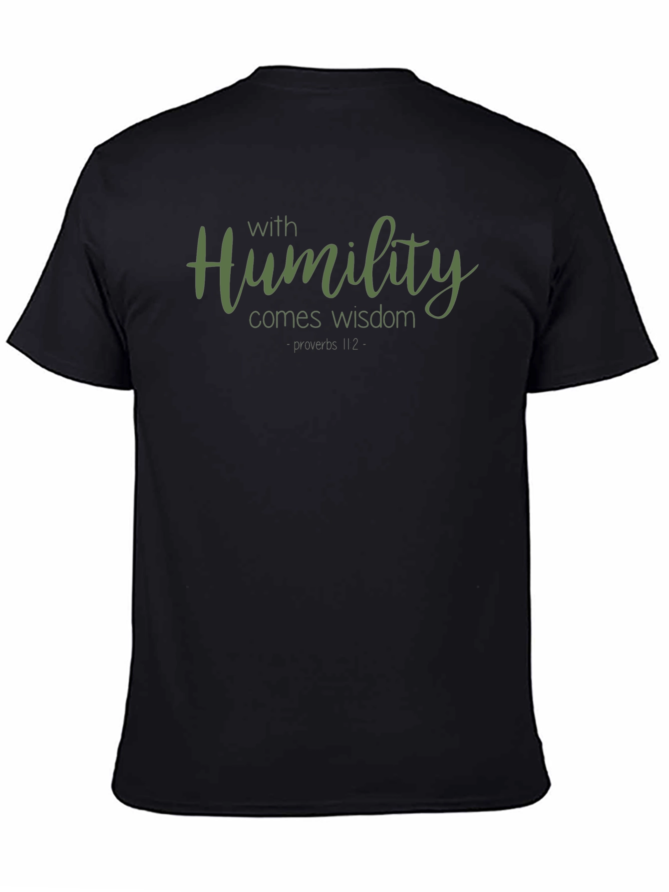 Humility Wisdom Black Graphic T-Shirt