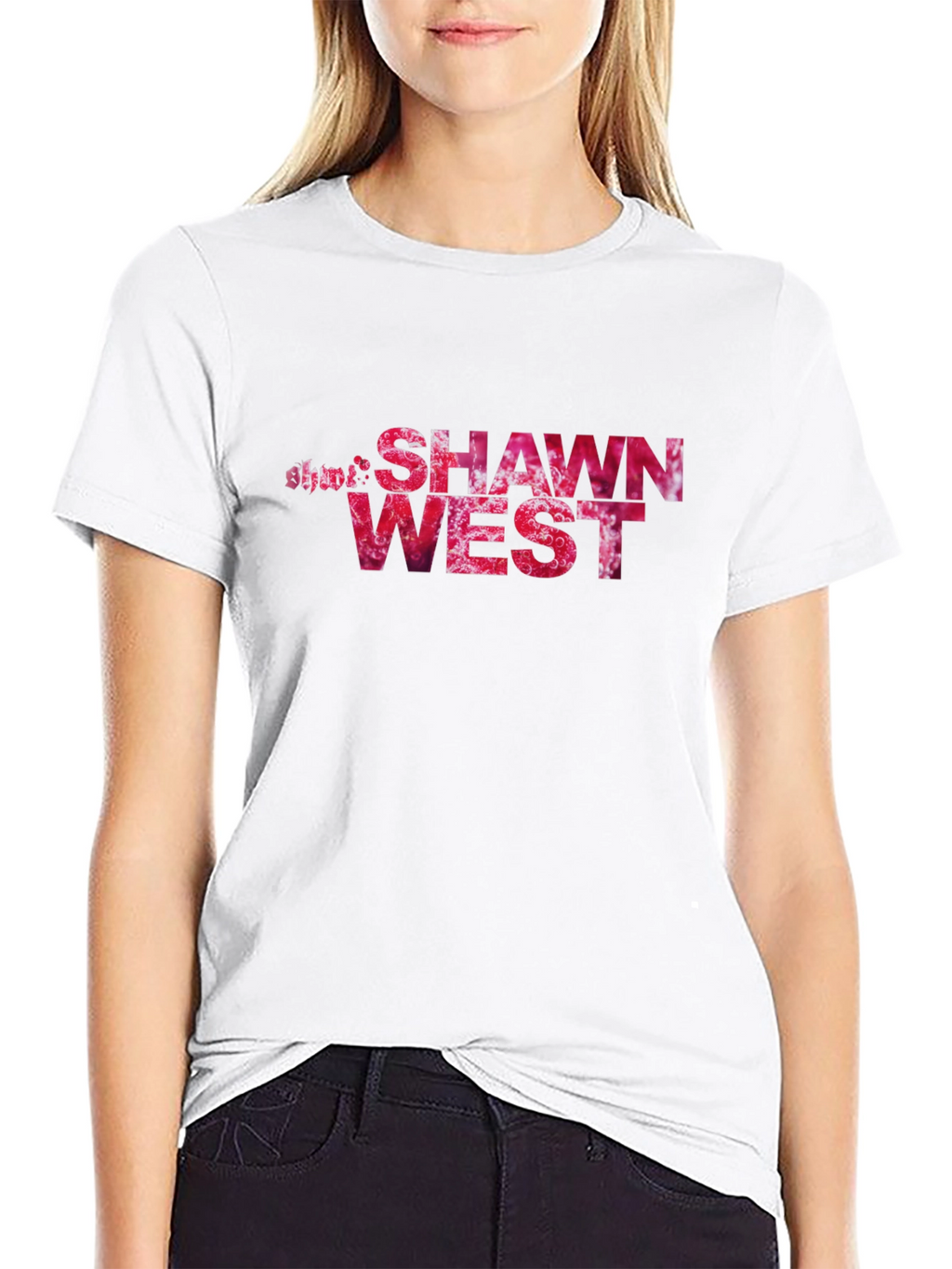 Shawn West Graphic T-Shirt - Black Cotton Blend Tee