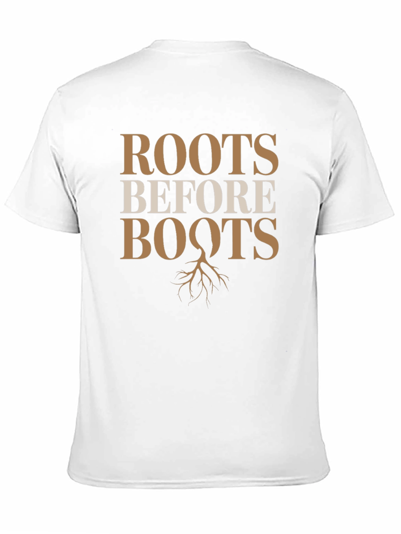 Roots Before Boots Graphic T-Shirt - Black