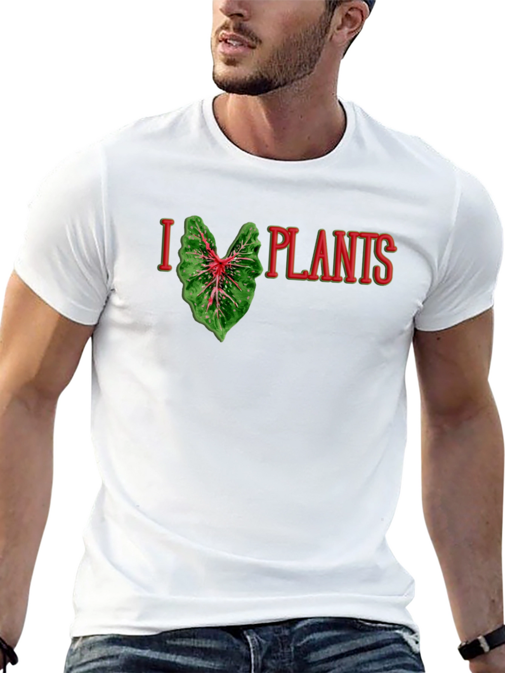 I Heart Plants Graphic Tee - Black T-Shirt