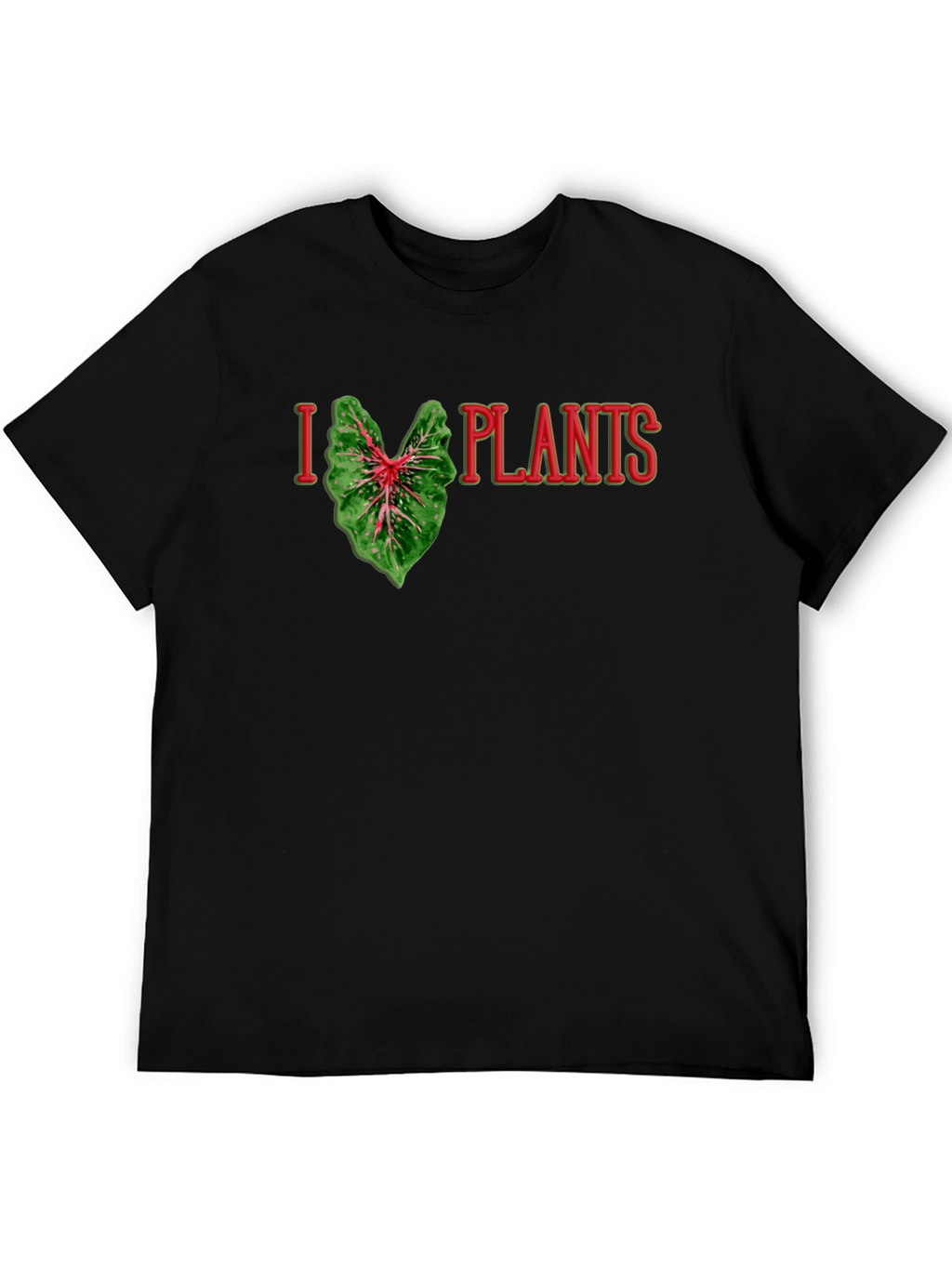 I Heart Plants Graphic Tee - Black T-Shirt