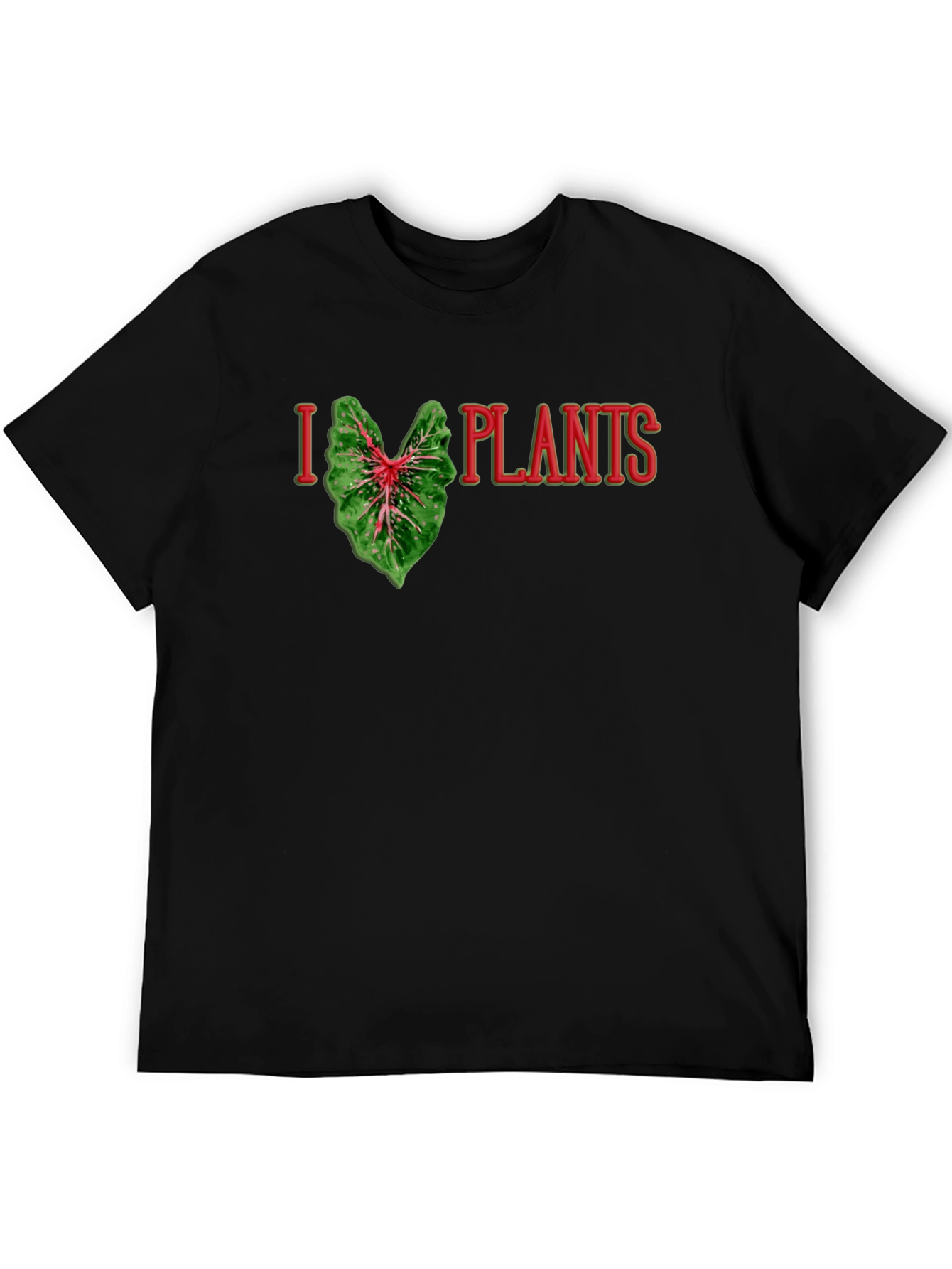I Heart Plants Graphic Tee - Black T-Shirt
