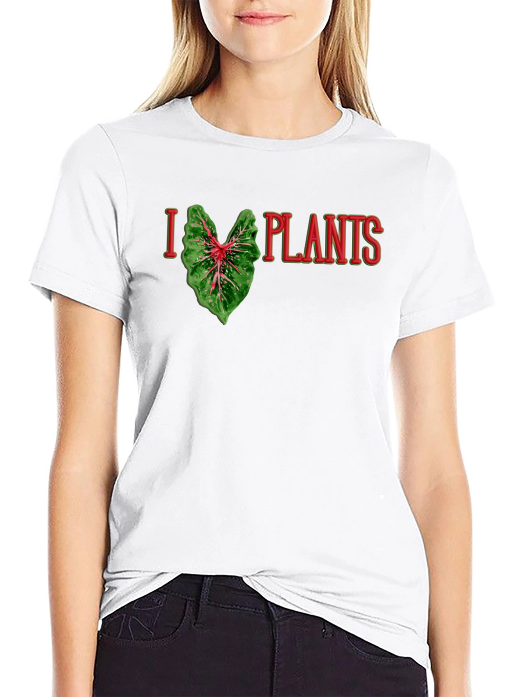 I Heart Plants Graphic Tee - Black T-Shirt