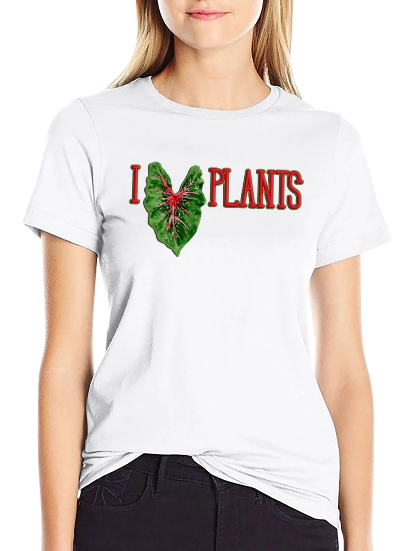 I Heart Plants Graphic Tee - Black T-Shirt