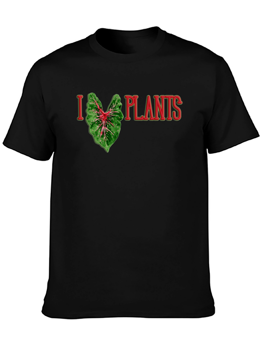 I Heart Plants Graphic Tee - Black T-Shirt