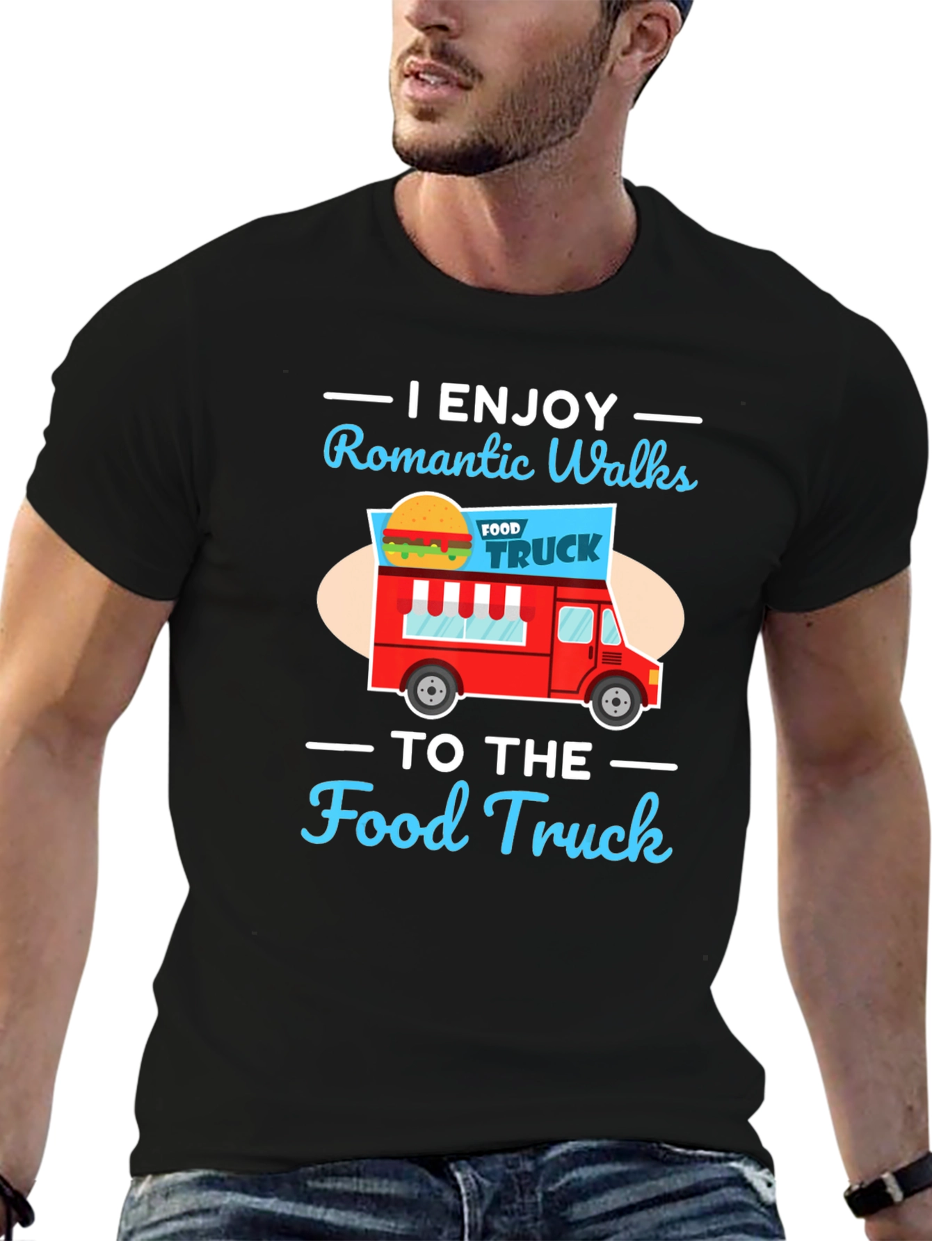 Romantic Walks to the Food Truck Graphic Tee