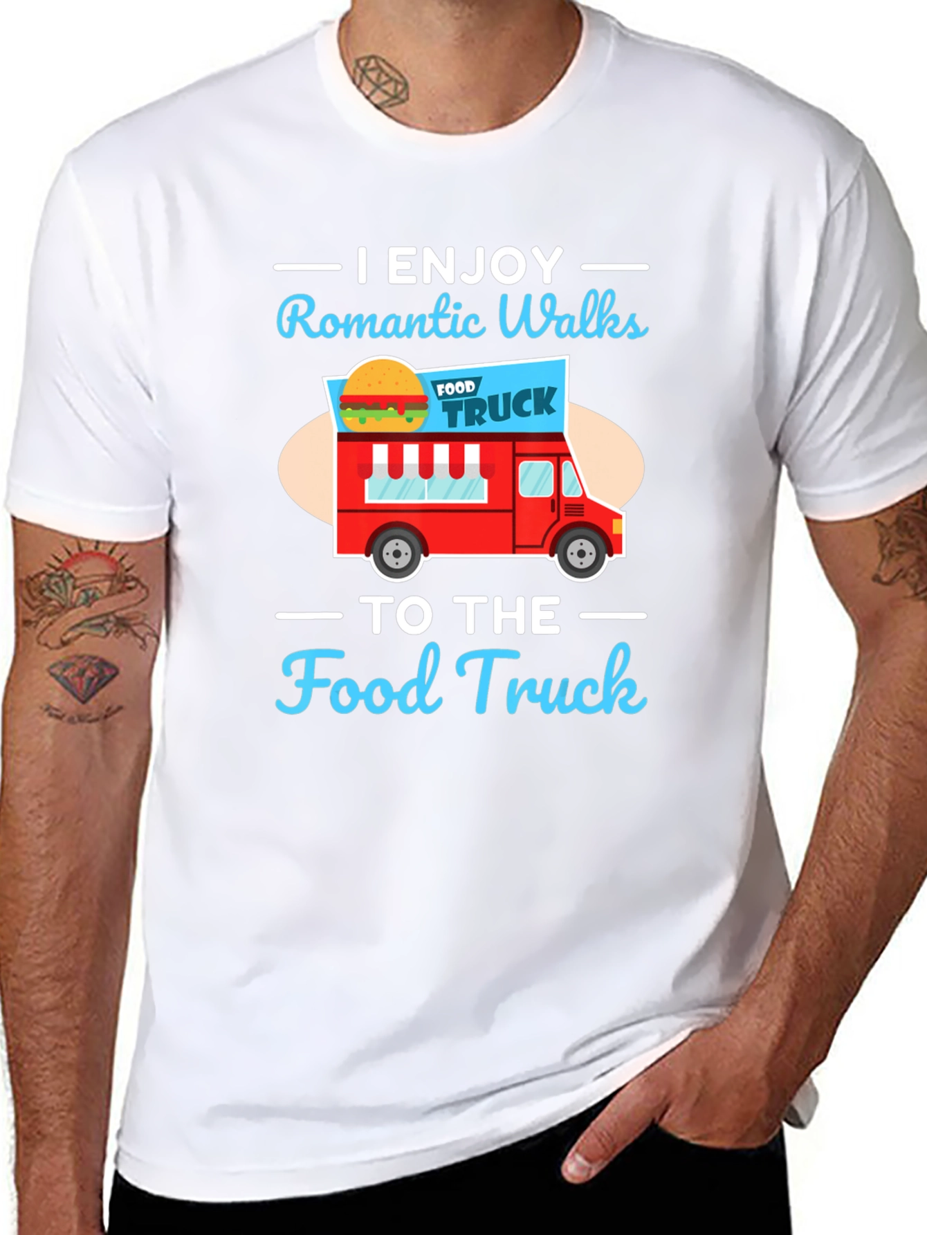 Romantic Walks to the Food Truck Graphic Tee