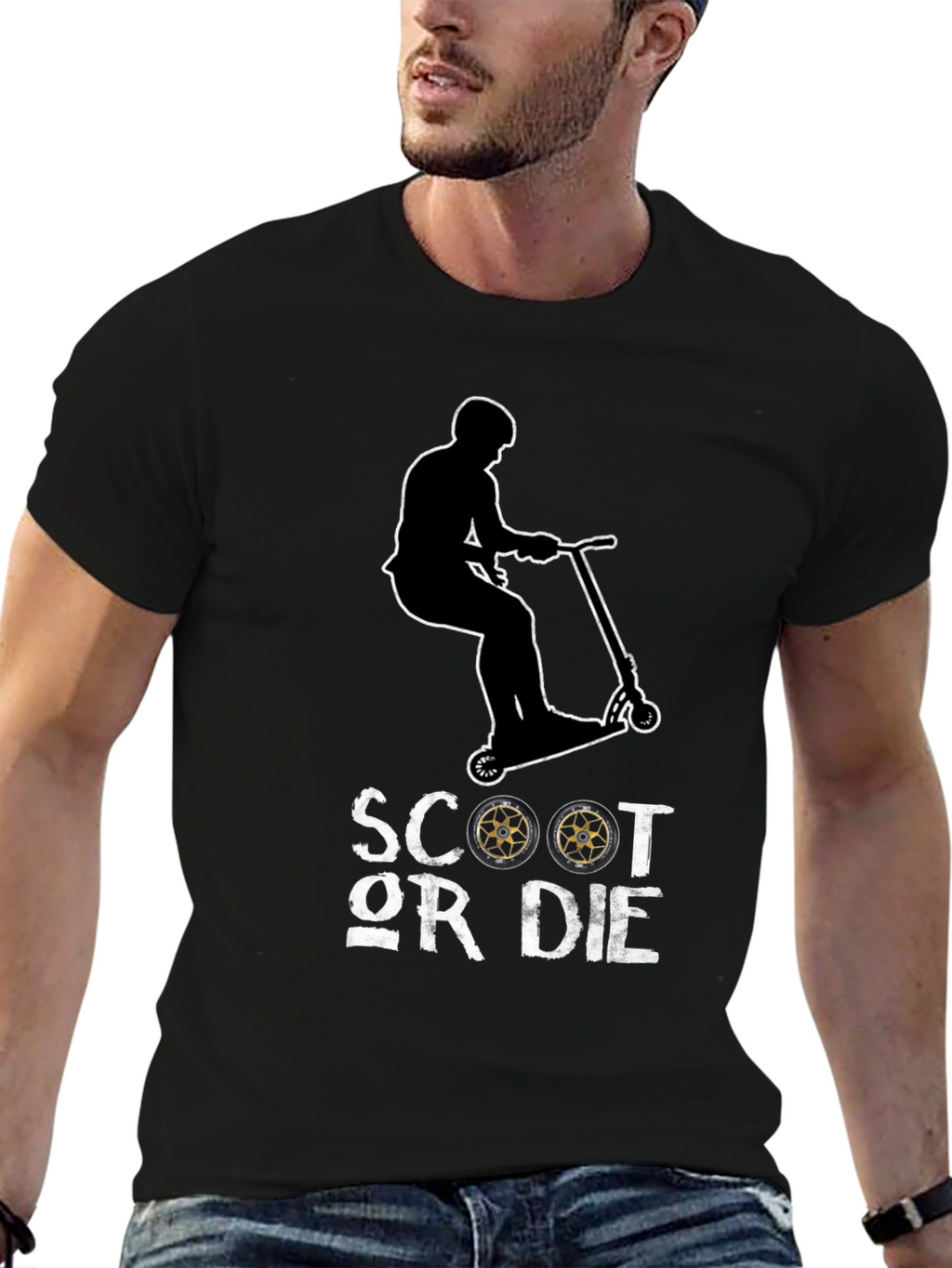 Scoot Or Die Graphic T-Shirt