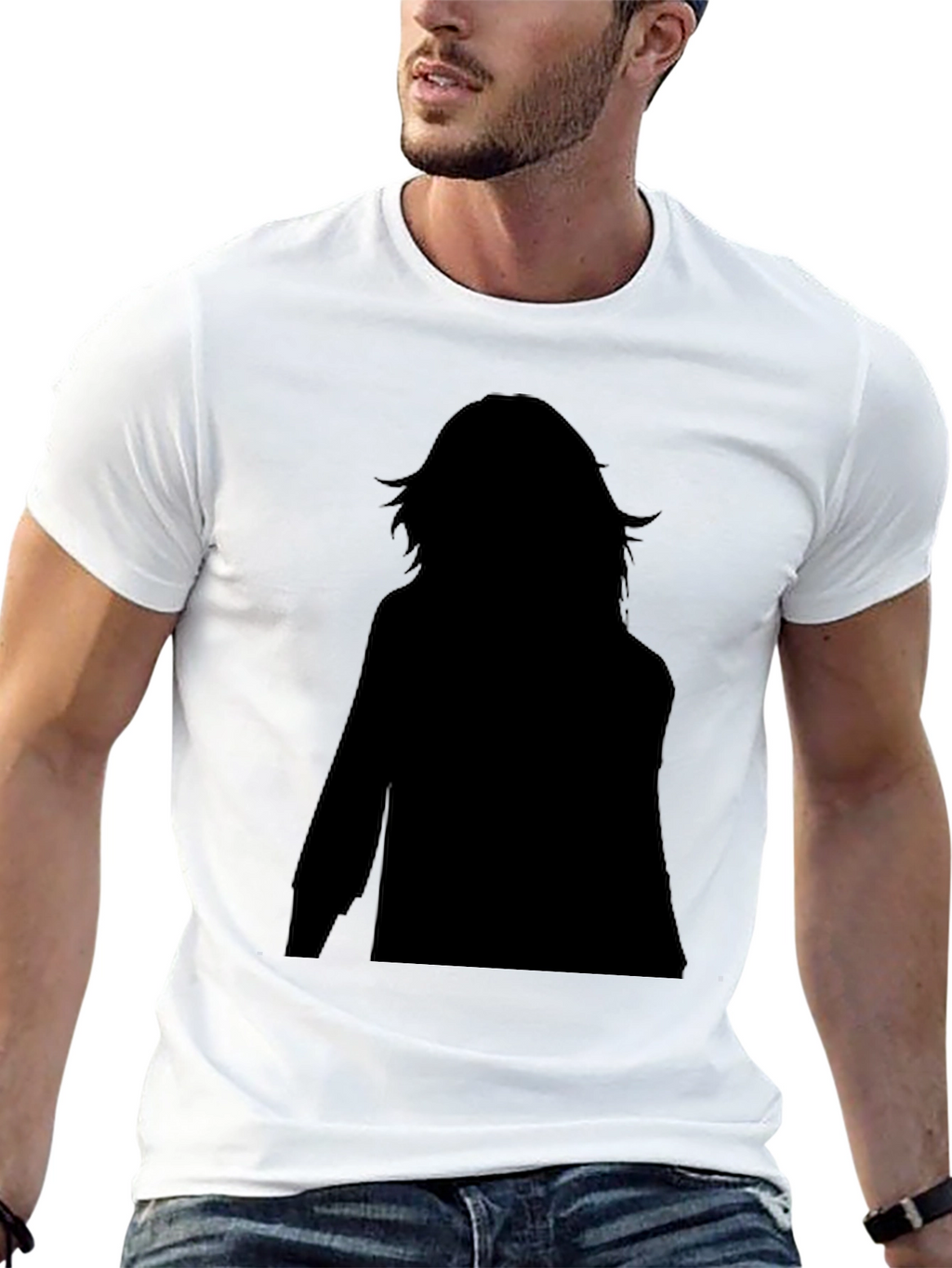 Black Silhouette Graphic T-Shirt - Stylish & Unique