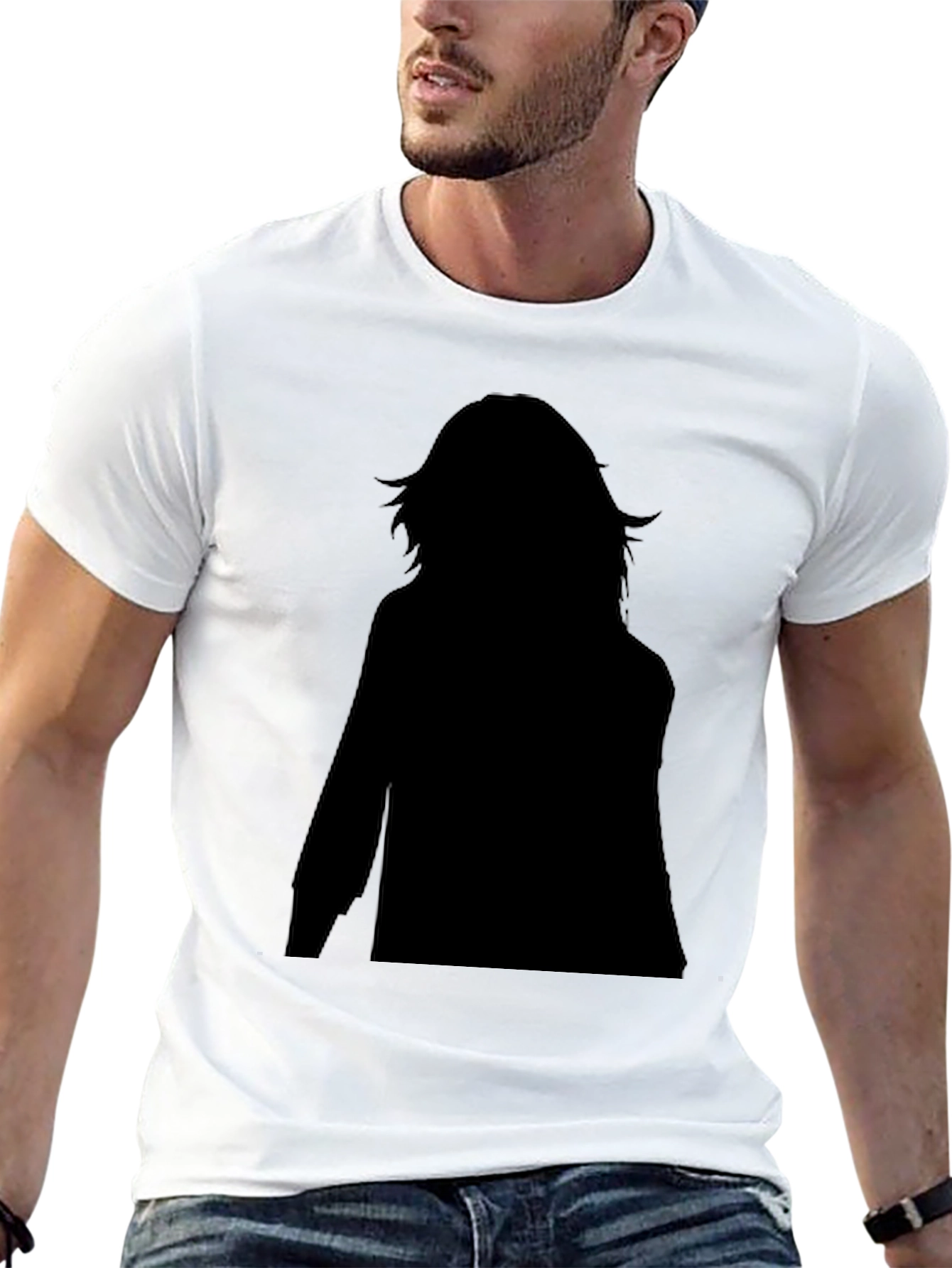 Black Silhouette Graphic T-Shirt - Stylish & Unique