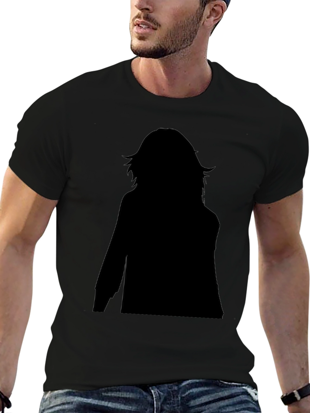 Black Silhouette Graphic T-Shirt - Stylish & Unique